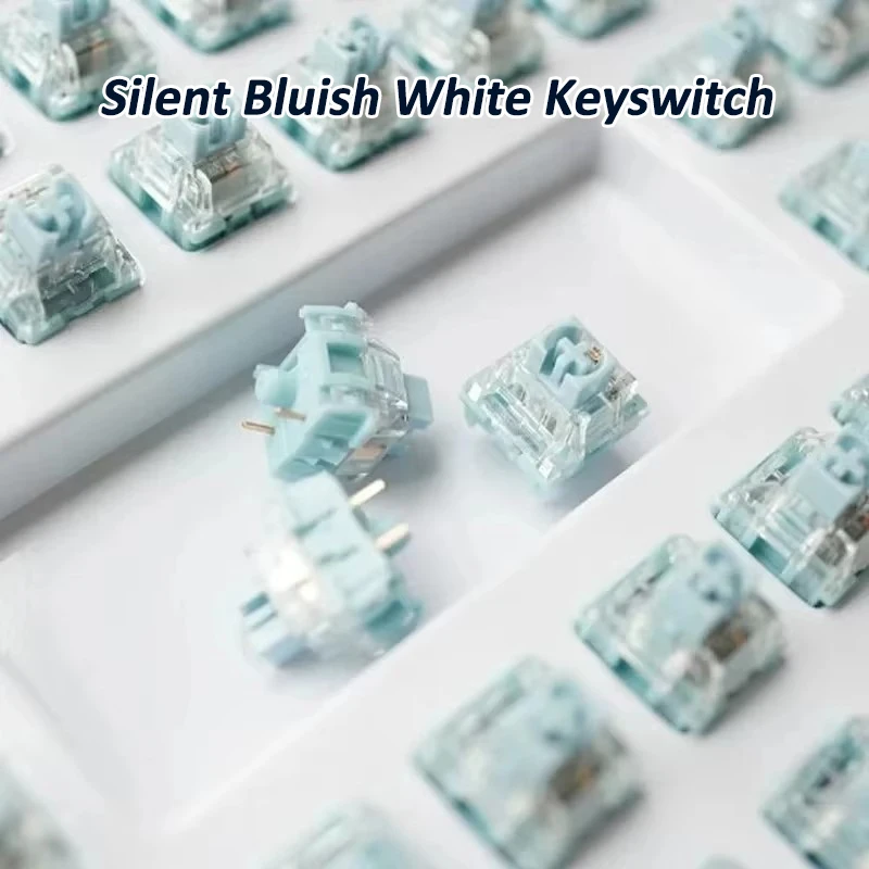 TTC Silent Bluish White Switch Mechanical Keyboard Mute Tactile 3 Pin 42 gf Dual Gold Plated Spring SMD RGB Double Mute Switches
TTC Silent Bluish White Switch Mechanical Keyboard Mute Tactile 3 Pin 42 gf Dual Gold Plated Spring SMD RGB Double Mute Switches