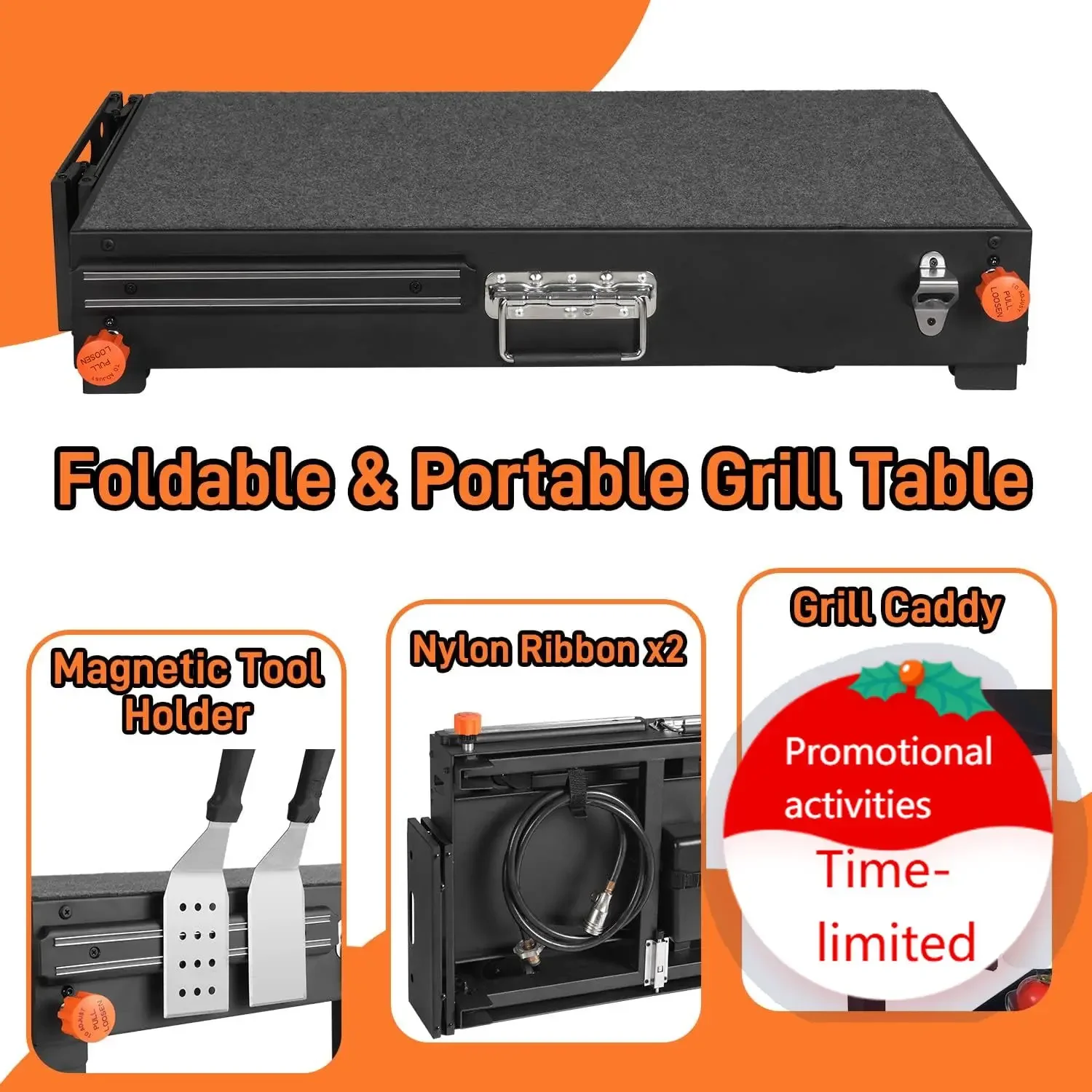Grill Table for Blackstone Griddle, Portable Griddle Table with Caddy - Fit 17” or 22” Other Tabletop Grill, Foldable Ninja Gril
Grill Table for Blackstone Griddle, Portable Griddle Table with Caddy - Fit 17” or 22” Other Tabletop Grill, Foldable Ninja Gril