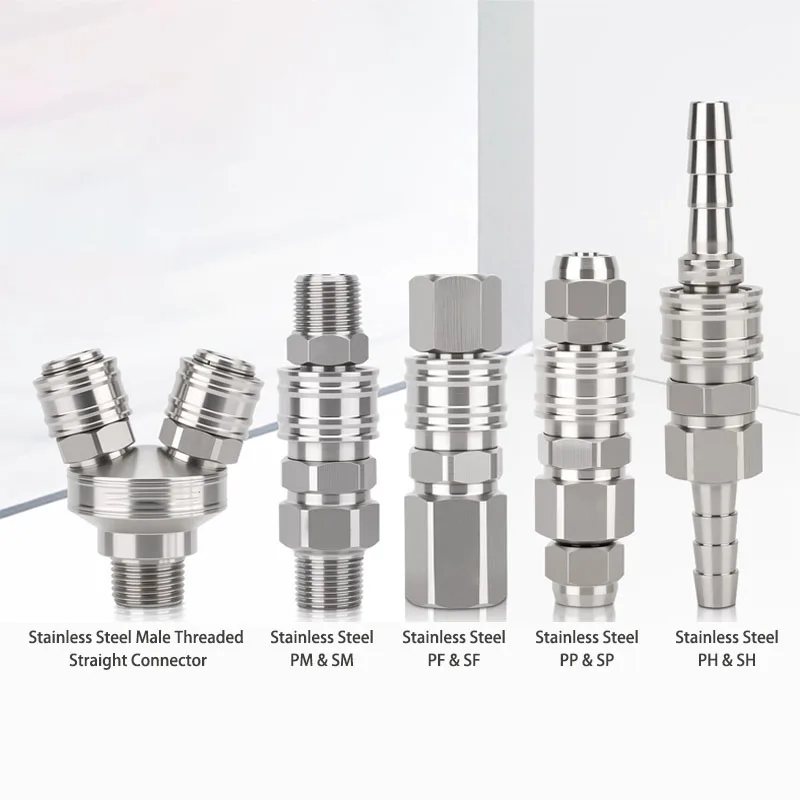 Pneumatic quick 304 connector stainless steel Self-Locking Type C SP PP SM PM SH PH SF PF BSP 1/2 1/4 3/8 pipe fittings
Pneumatic quick 304 connector stainless steel Self-Locking Type C SP PP SM PM SH PH SF PF BSP 1/2 1/4 3/8 pipe fittings
