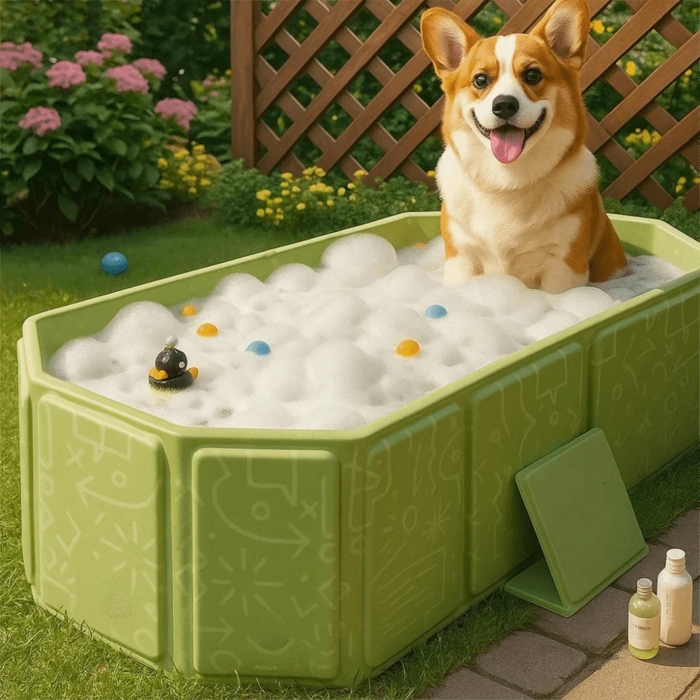 Space Saving Portable Folding Dog Bath Tub 2026 New Large Capacity PVC Pet Wading Pool With Drainage Holes Supplies
Space Saving Portable Folding Dog Bath Tub 2026 New Large Capacity PVC Pet Wading Pool With Drainage Holes Supplies