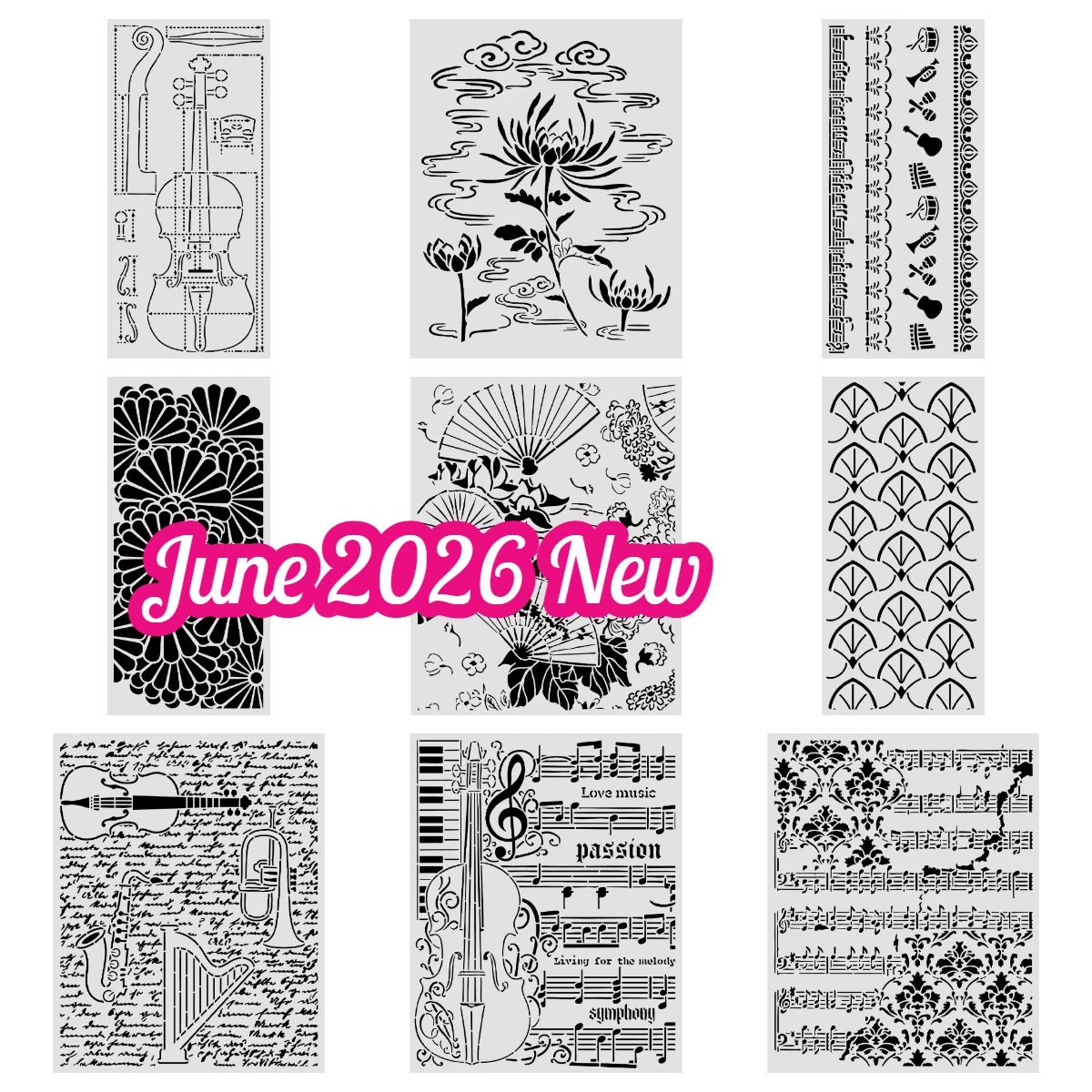 Symphony Borders Arrival New Holiday Decorations Layering Drawing Stencils for Scrapbooking Embossing Molds DIY Paper Card Album
Symphony Borders Arrival New Holiday Decorations Layering Drawing Stencils for Scrapbooking Embossing Molds DIY Paper Card Album