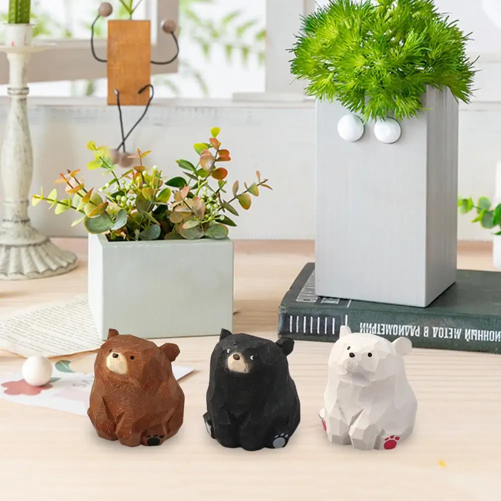 Wood Bear Sculpture Handcrafted Solid Wood Bear Figurine Mini Sculpture Desktop Decoration Festival Gift Unique Wooden Toy Model
Wood Bear Sculpture Handcrafted Solid Wood Bear Figurine Mini Sculpture Desktop Decoration Festival Gift Unique Wooden Toy Model
