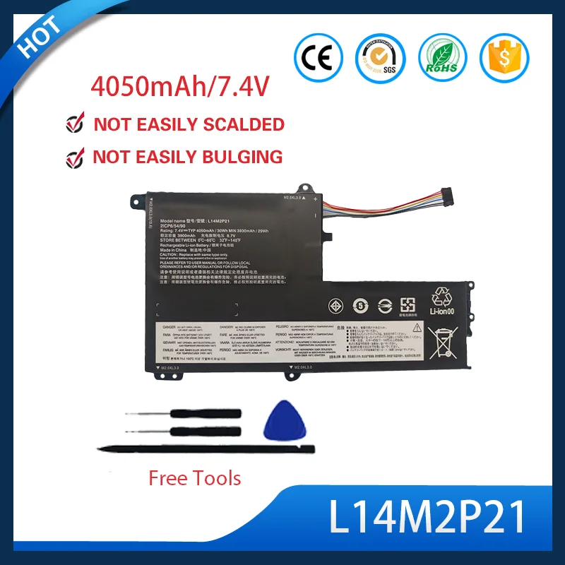 L14M2P21 7.4V 4050mAh High Capacity Li ion Replacement Battery for Lenovo S41 S41 510s 14IKB 15ISK 320S 15IKB Laptop Long Life
L14M2P21 7.4V 4050mAh High Capacity Li ion Replacement Battery for Lenovo S41 S41 510s 14IKB 15ISK 320S 15IKB Laptop Long Life