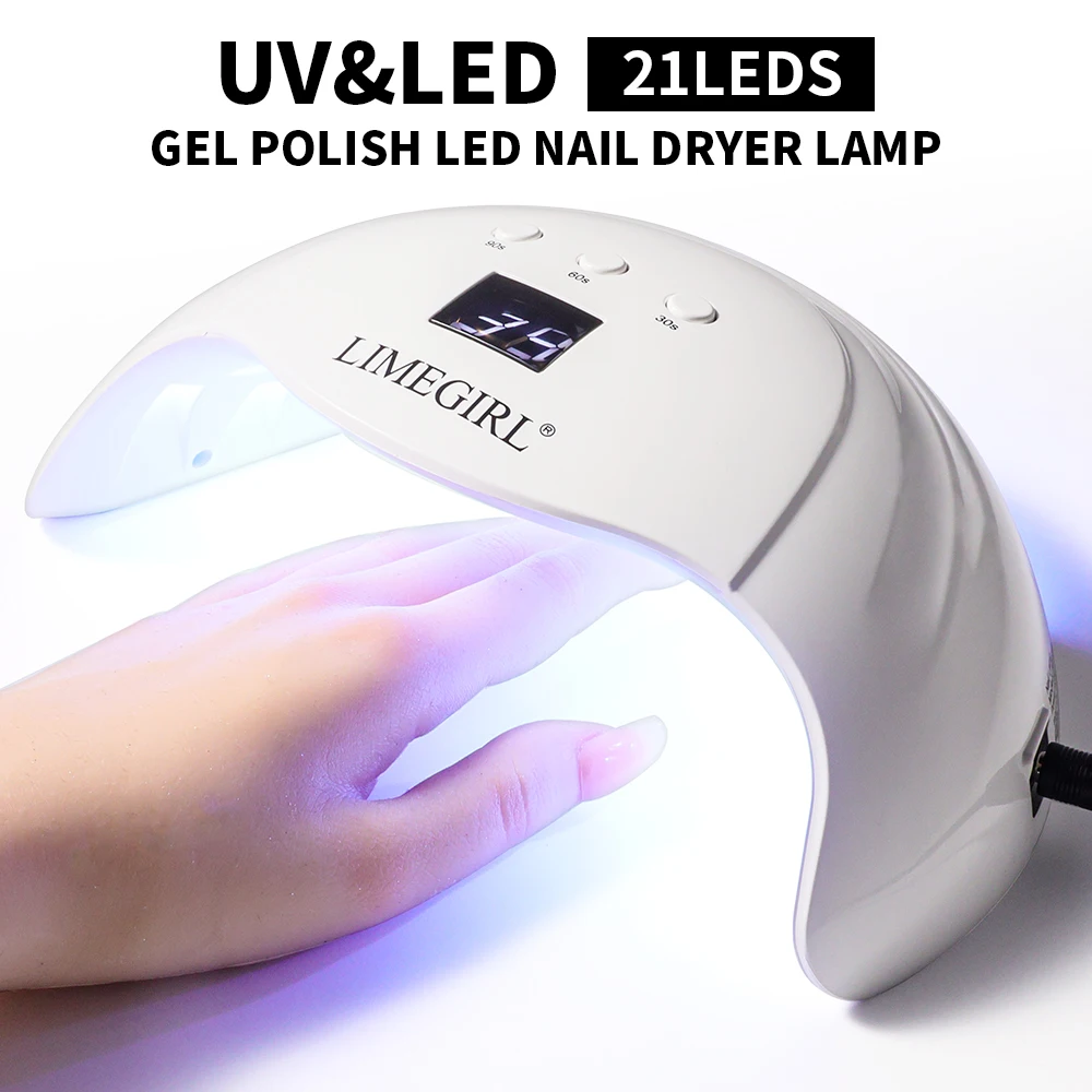 LIMEGIRL Профессиональная УФ/LED лампа для сушки ногтей с таймером и автоматическим датчиком, для гель-лака, для домашнего и салонного использования
LIMEGIRL Профессиональная УФ/LED лампа для сушки ногтей с таймером и автоматическим датчиком, для гель-лака, для домашнего и салонного использования