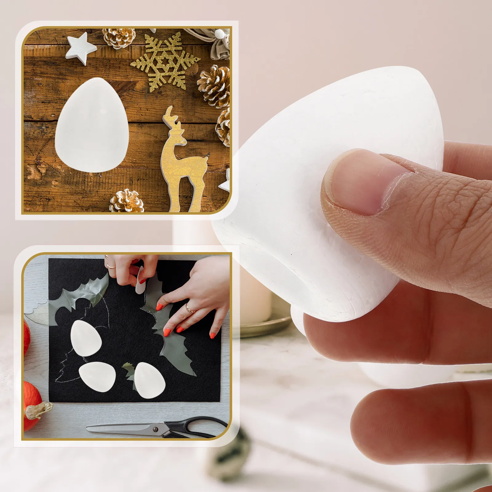 50pcs Flower Drop Shape Diy Craft Models Creative Handmade White Foam For Diy Painting Decor Crafts Kids Educational
50pcs Flower Drop Shape Diy Craft Models Creative Handmade White Foam For Diy Painting Decor Crafts Kids Educational