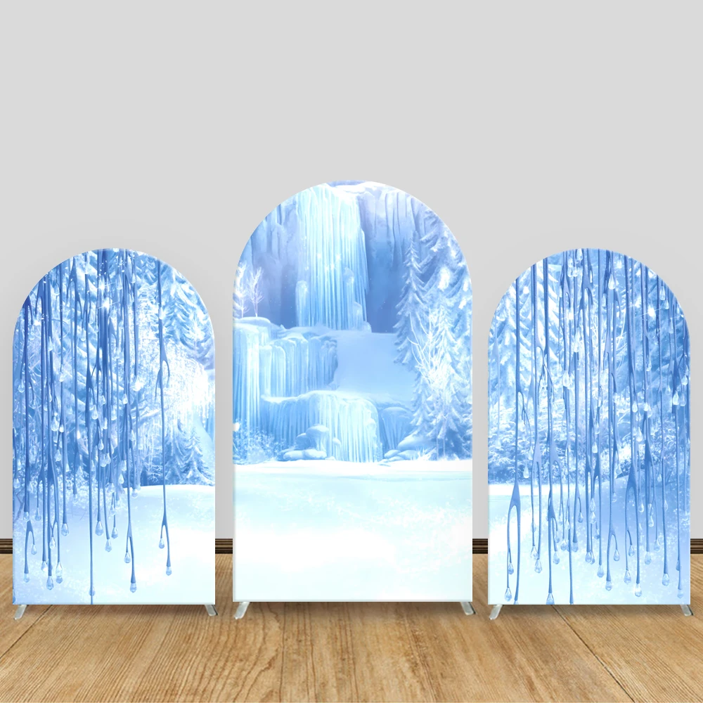 TB Frozen Arch Backdrop Cover Winter Ice - Snow World Kids Birthday Baby Shower Party Decoration Blue Background Elastic Fabric
TB Frozen Arch Backdrop Cover Winter Ice - Snow World Kids Birthday Baby Shower Party Decoration Blue Background Elastic Fabric