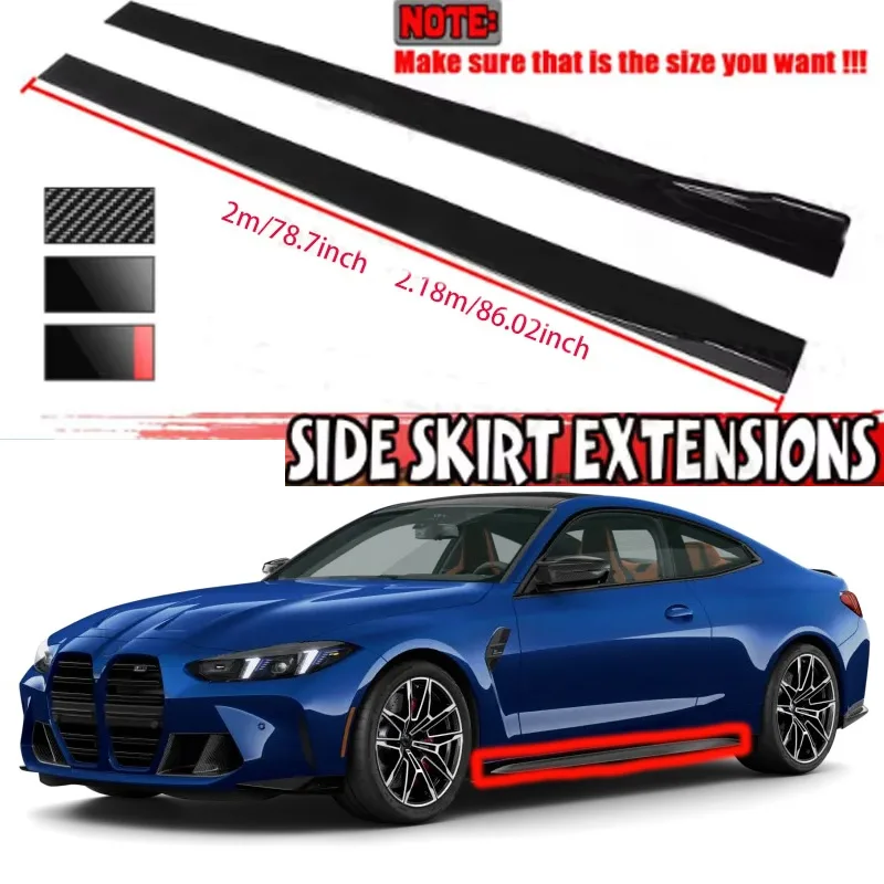 FOR BMW F30 F80 M3 F82 M4 2M Car Side Skirt Extension Plate Lip Separator Bumper 2.18M Racing Side Spoiler
FOR BMW F30 F80 M3 F82 M4 2M Car Side Skirt Extension Plate Lip Separator Bumper 2.18M Racing Side Spoiler