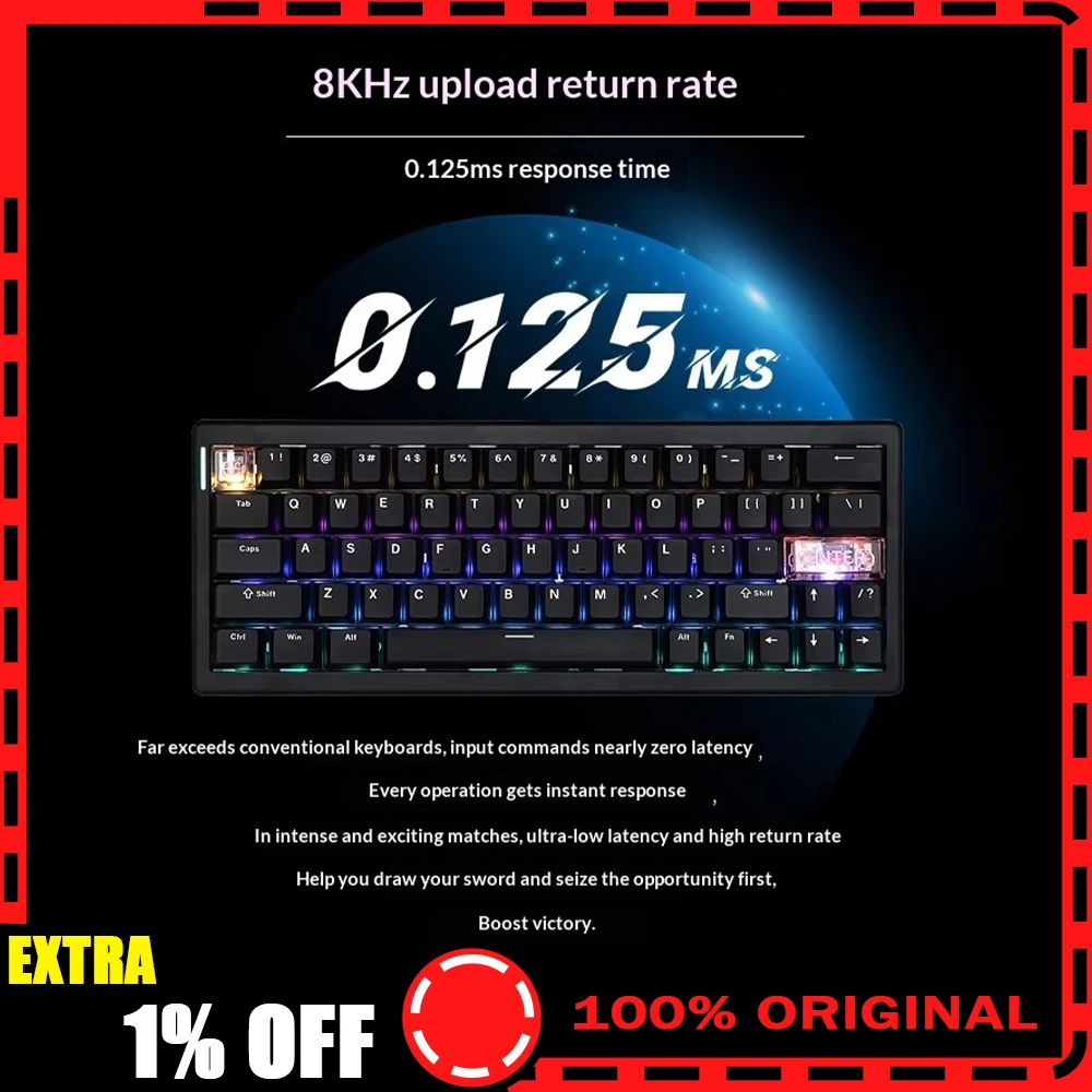 CIDOO C60 Magnetic Keyboard 8Khz RT Accuracy 0.01mm Low Delay RGB Gaming Mechanical Keyboard Gasket Hot Swap Pc Accessories Gift
CIDOO C60 Magnetic Keyboard 8Khz RT Accuracy 0.01mm Low Delay RGB Gaming Mechanical Keyboard Gasket Hot Swap Pc Accessories Gift