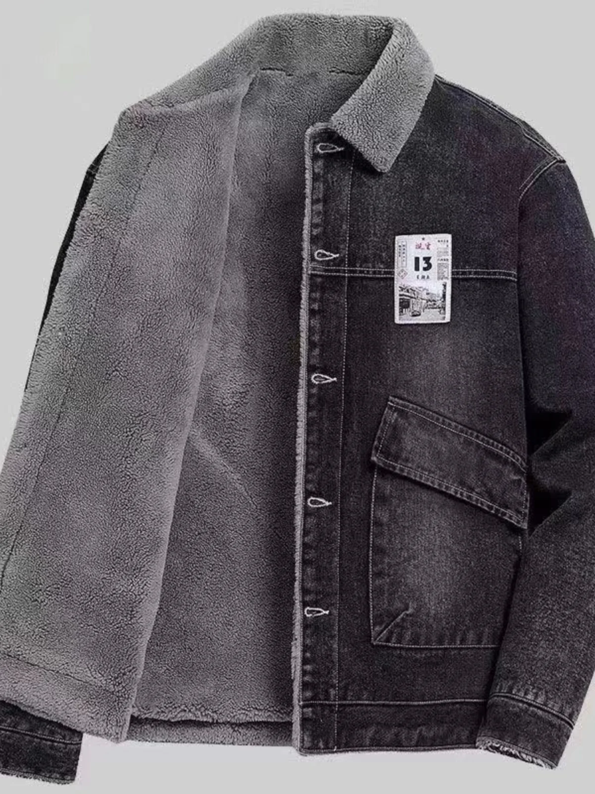 Новинка 2023, мужская джинсовая куртка, осень-зима, тонкая бархатная куртка ягненка, свободная длинная куртка-свеч с меховым воротником, универсальная верхняя одежда...
Новинка 2023, мужская джинсовая куртка, осень-зима, тонкая бархатная куртка ягненка, свободная длинная куртка-свеч с меховым воротником, универсальная верхняя одежда...