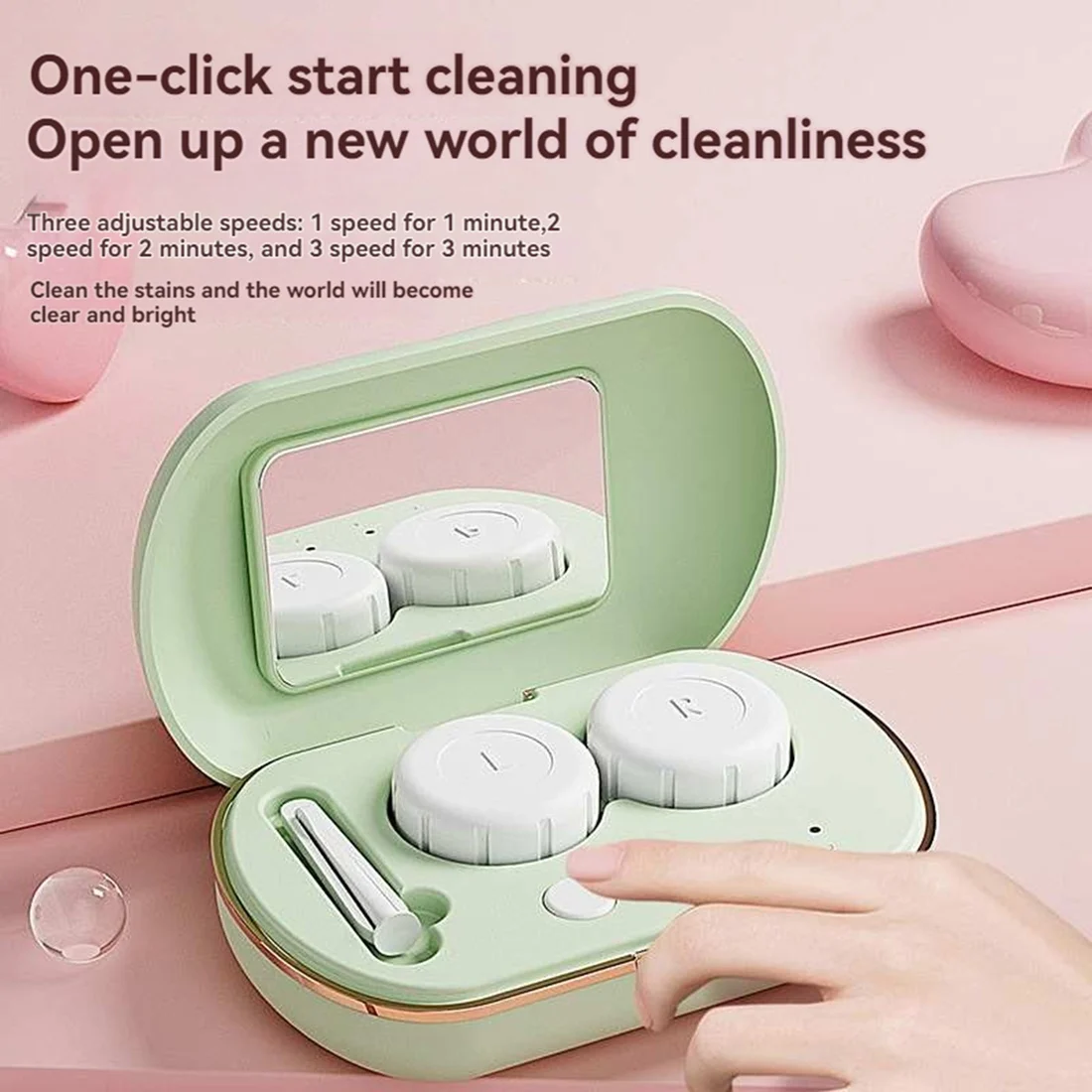 Портативный очиститель для контактных линз IALJ-Glasses Box с управлением одной кнопкой, перезаряжаемый
Портативный очиститель для контактных линз IALJ-Glasses Box с управлением одной кнопкой, перезаряжаемый