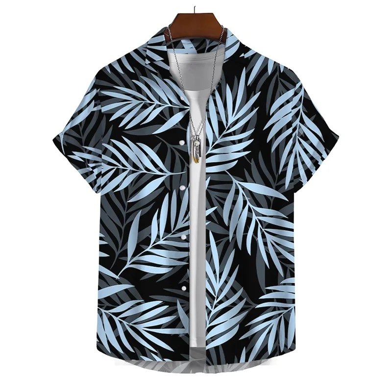 3D Print Leaf Tropical Pattern Hawaiian Shirts Summer Turndown Short Sleeve Vacation Beach Shirts Men's Button Aloha Shirt
3D Print Leaf Tropical Pattern Hawaiian Shirts Summer Turndown Short Sleeve Vacation Beach Shirts Men's Button Aloha Shirt
