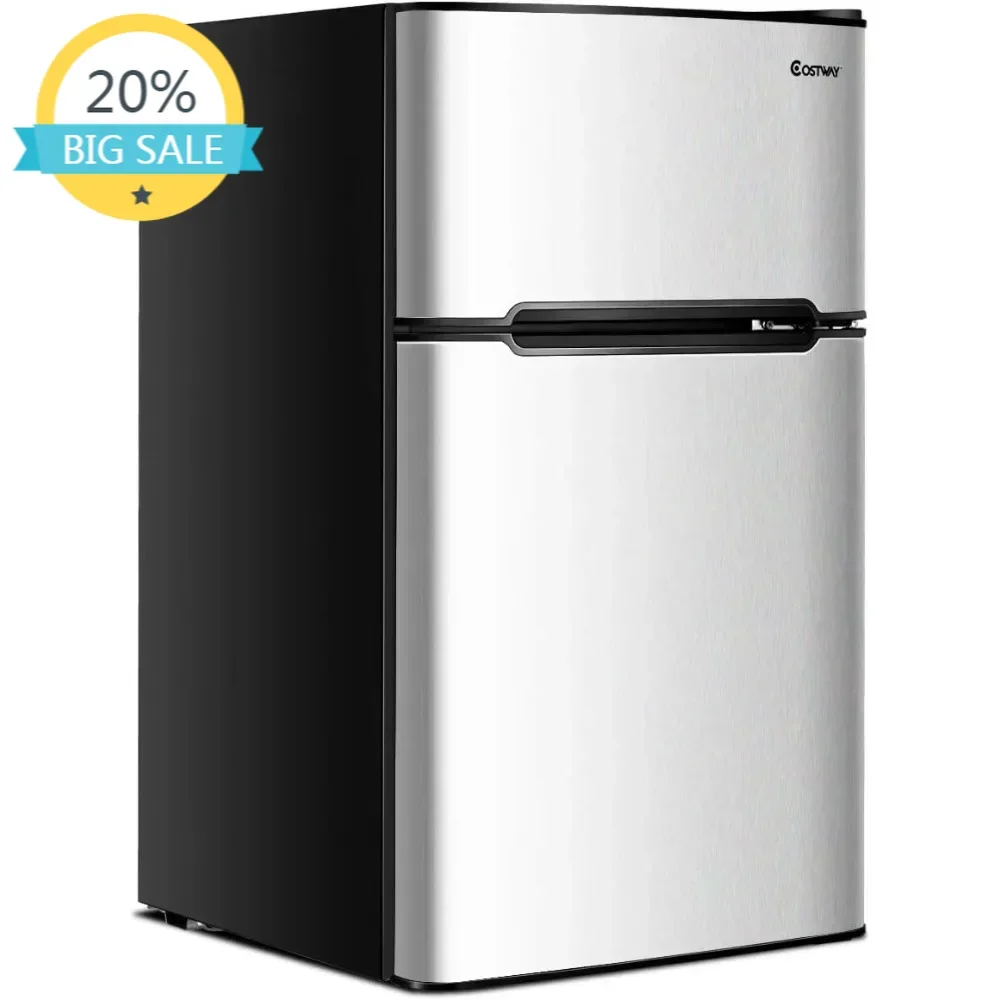 Бестселлер: Компактный холодильник, 3,2 куб. фута, двухдверный мини-холодильник с морозильной камерой, с реверсивной дверцей, съемными стеклянными полками
Бестселлер: Компактный холодильник, 3,2 куб. фута, двухдверный мини-холодильник с морозильной камерой, с реверсивной дверцей, съемными стеклянными полками