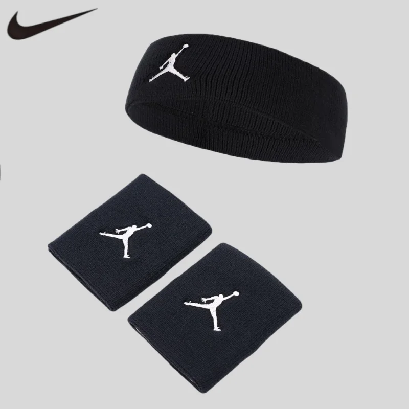 NIKE jordan sports sweatband set breathable knit headband and wristbands for basketball gym AC4093-010+AC4094-010
NIKE jordan sports sweatband set breathable knit headband and wristbands for basketball gym AC4093-010+AC4094-010