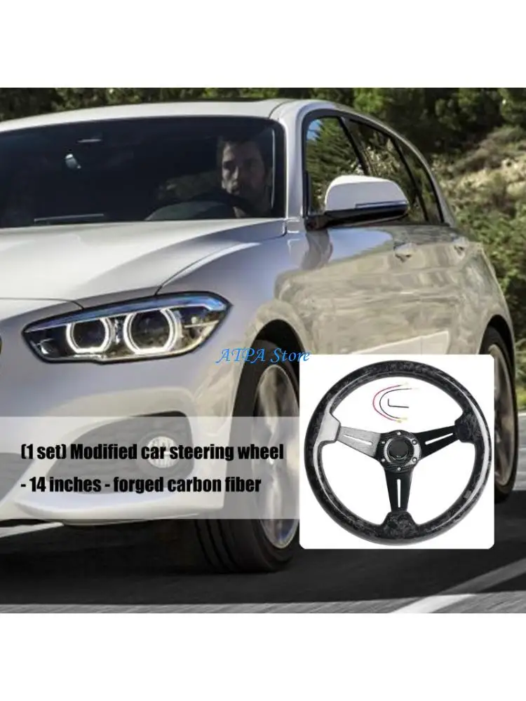 U13C 14 Inch Automotive Steering Wheel Carbon Fiber Construction With Ergonomic Grip
U13C 14 Inch Automotive Steering Wheel Carbon Fiber Construction With Ergonomic Grip