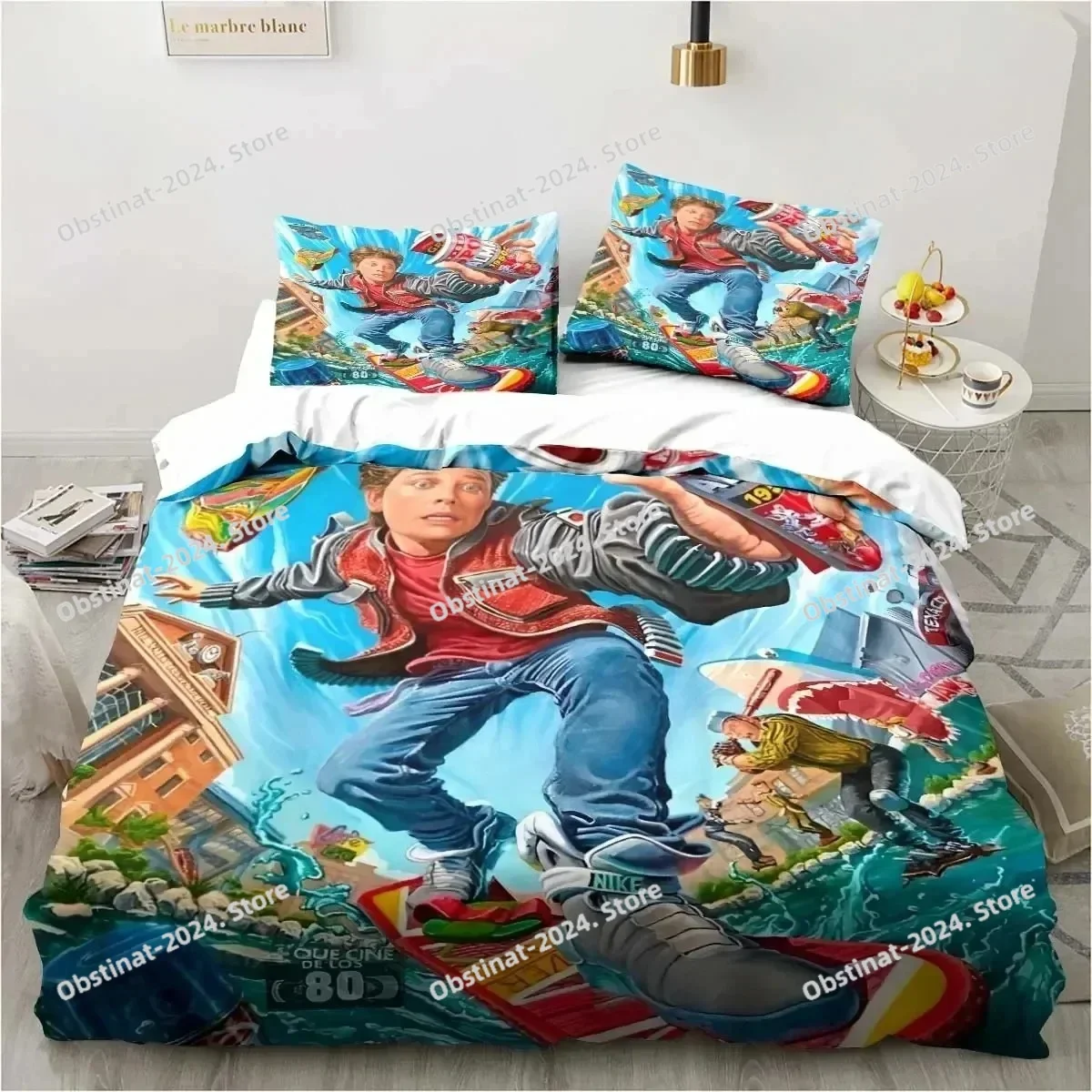 Back To The Future Classic Movie Retro Bedding Set Bed Three Piece Set Single Double Bed Queen Size King Quilt Cover Boy Gift
Back To The Future Classic Movie Retro Bedding Set Bed Three Piece Set Single Double Bed Queen Size King Quilt Cover Boy Gift