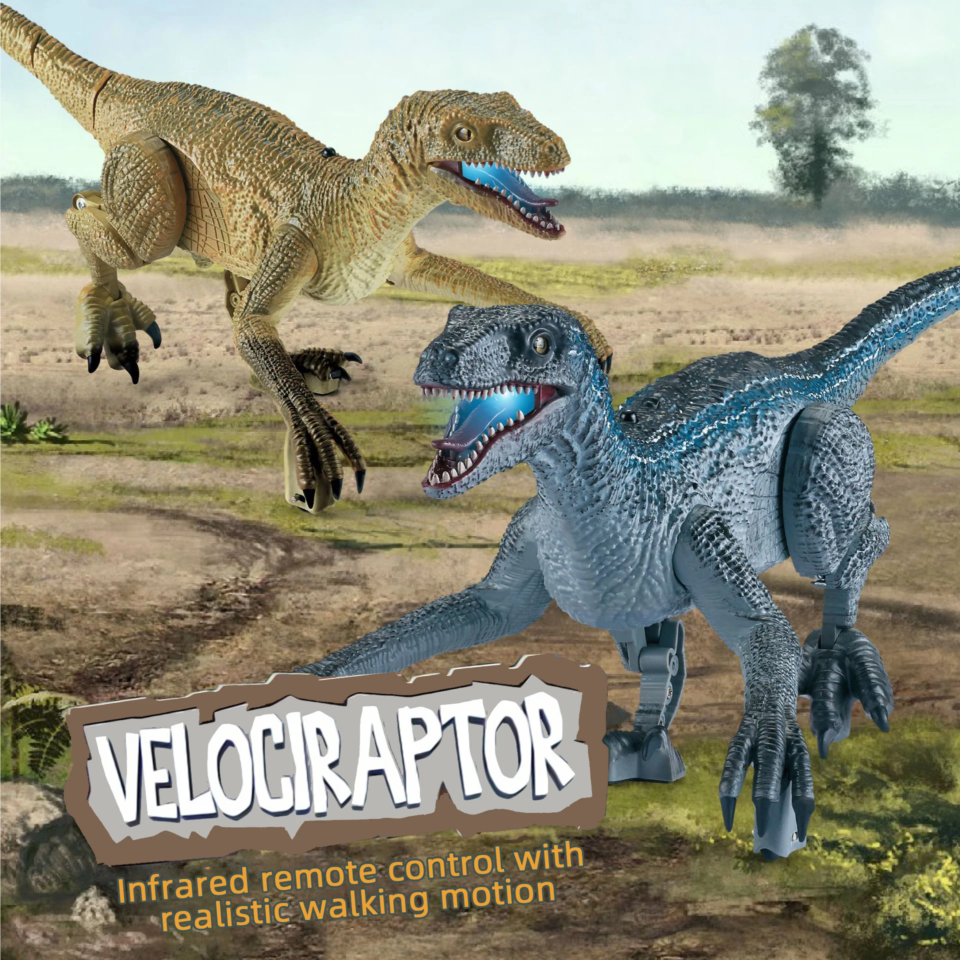 Infrared - Controlled Velociraptor: Auto - Action, Flashy Lights & Roars – Rule the Prehistoric Playground!
Infrared - Controlled Velociraptor: Auto - Action, Flashy Lights & Roars – Rule the Prehistoric Playground!