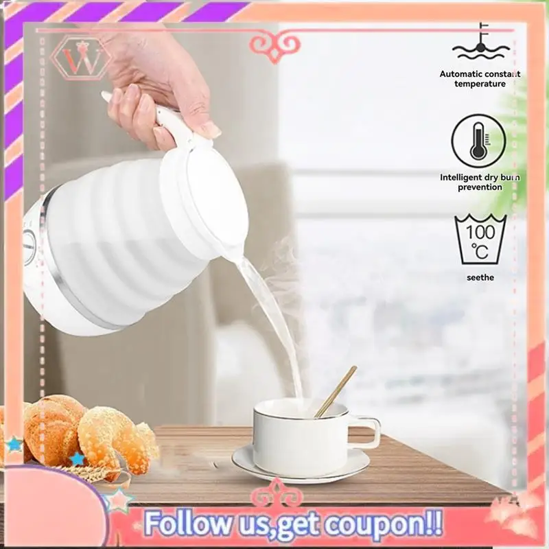 Upgraded Travel Foldable Electric Kettle, 800W Fast Boiling, Portable Silicone Kettle,600Ml, 110V,US Plug
Upgraded Travel Foldable Electric Kettle, 800W Fast Boiling, Portable Silicone Kettle,600Ml, 110V,US Plug