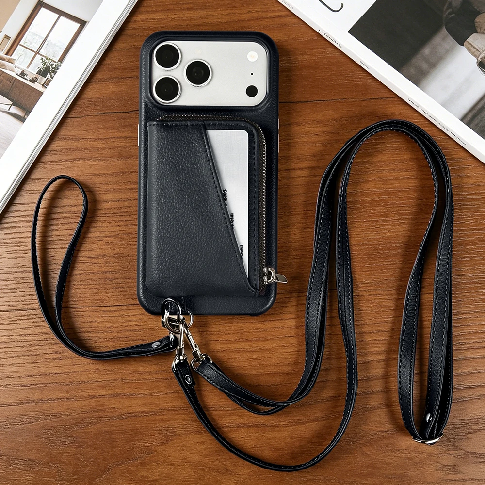 Two Lanyards Wallet Phone Leather Case For iphone 17 Air 17e 16e 14 Plus 13 12 Mini 11 15 16 17 Pro Max Back Cover Cases Coque
Two Lanyards Wallet Phone Leather Case For iphone 17 Air 17e 16e 14 Plus 13 12 Mini 11 15 16 17 Pro Max Back Cover Cases Coque