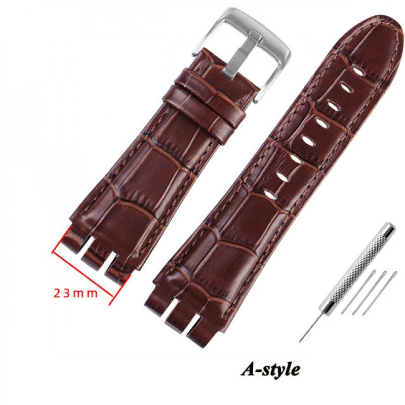 Genuine Leather Watch Band For Swatch IRONY YOS440 449 448 401G Watch accessories Strap 23mm men Watchband Bracelet Wrist
Genuine Leather Watch Band For Swatch IRONY YOS440 449 448 401G Watch accessories Strap 23mm men Watchband Bracelet Wrist