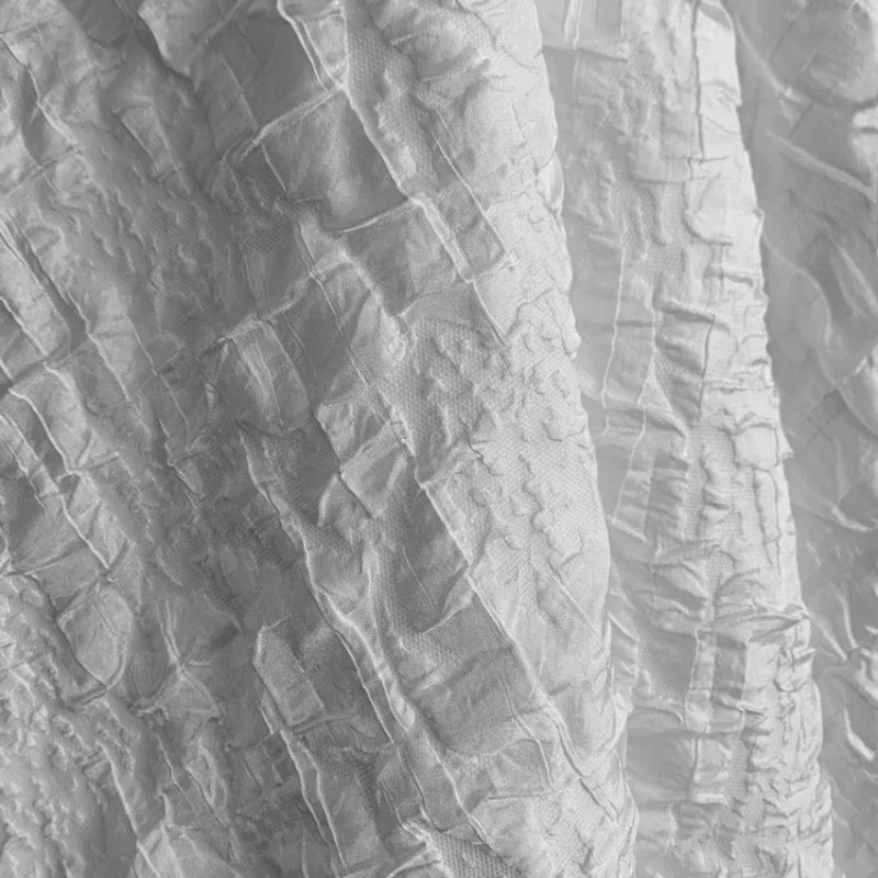 Белая тисненая плиссированная жаккардовая ткань для модного дизайна одежды, одежды, ткани для шитья своими руками, оптовая продажа, тканевый материал
Белая тисненая плиссированная жаккардовая ткань для модного дизайна одежды, одежды, ткани для шитья своими руками, оптовая продажа, тканевый материал