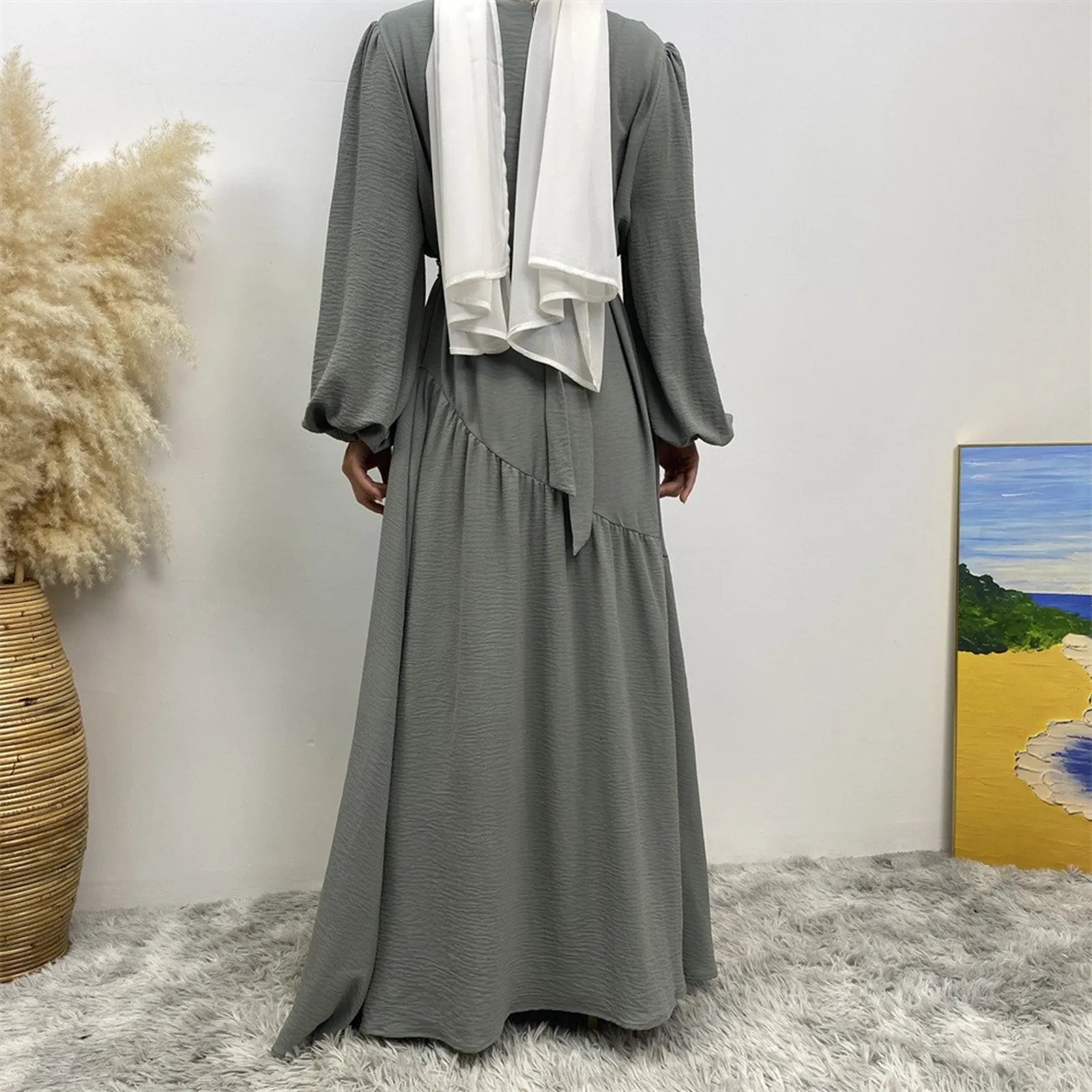 New Muslim Abaya Fashion Stitching Modest Evening Dresses Islam Dubai Long Robe Eid Turkish Women Veiled Clothes Kaftan 2025
New Muslim Abaya Fashion Stitching Modest Evening Dresses Islam Dubai Long Robe Eid Turkish Women Veiled Clothes Kaftan 2025