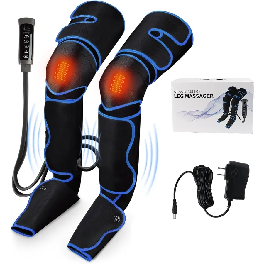 Leg Massager for Circulation and Pain Relief: Thigh Compression Massage with 6 Modes 3 Vibration Settings Heat Function for Kne
Leg Massager for Circulation and Pain Relief: Thigh Compression Massage with 6 Modes 3 Vibration Settings Heat Function for Kne
