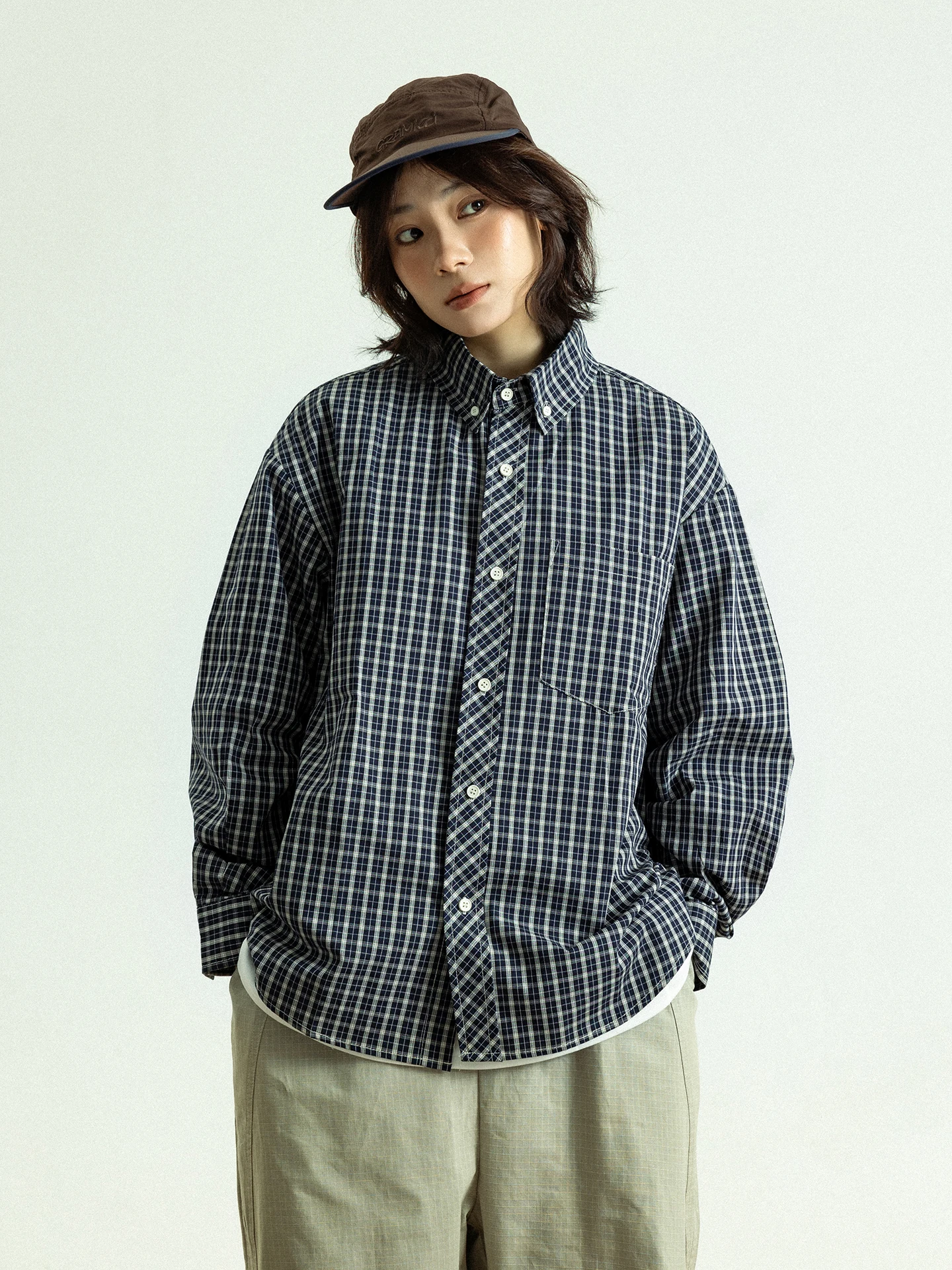 GoodNorth Spring Plaid Shirt Men's Loose Casual Long Sleeve Retro Style Cotton Shoulder Relaxation Pocket Design Checkered
GoodNorth Spring Plaid Shirt Men's Loose Casual Long Sleeve Retro Style Cotton Shoulder Relaxation Pocket Design Checkered