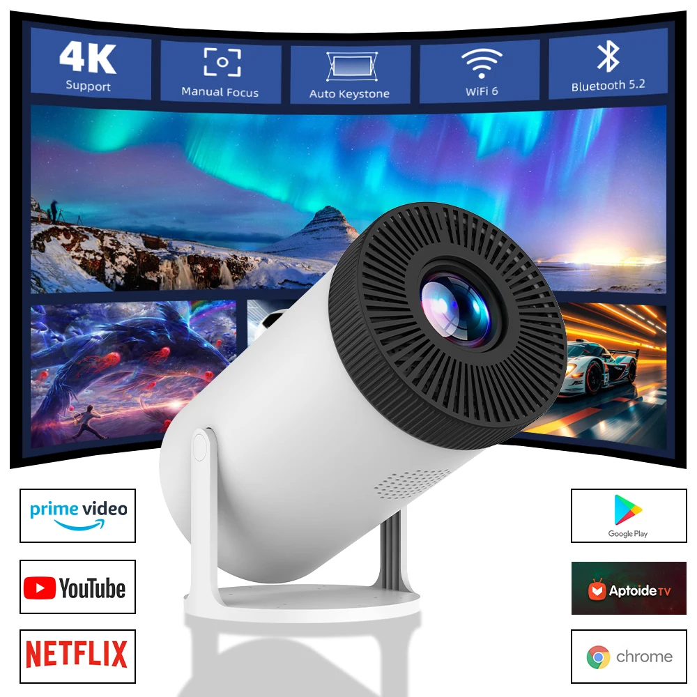 Powerful Native 4K 1080P Projector 300 ANSI Andriod 11 Dual WIFI BT5.0 1280*720P Home Cinema Outdoor Portable Projectors
Powerful Native 4K 1080P Projector 300 ANSI Andriod 11 Dual WIFI BT5.0 1280*720P Home Cinema Outdoor Portable Projectors