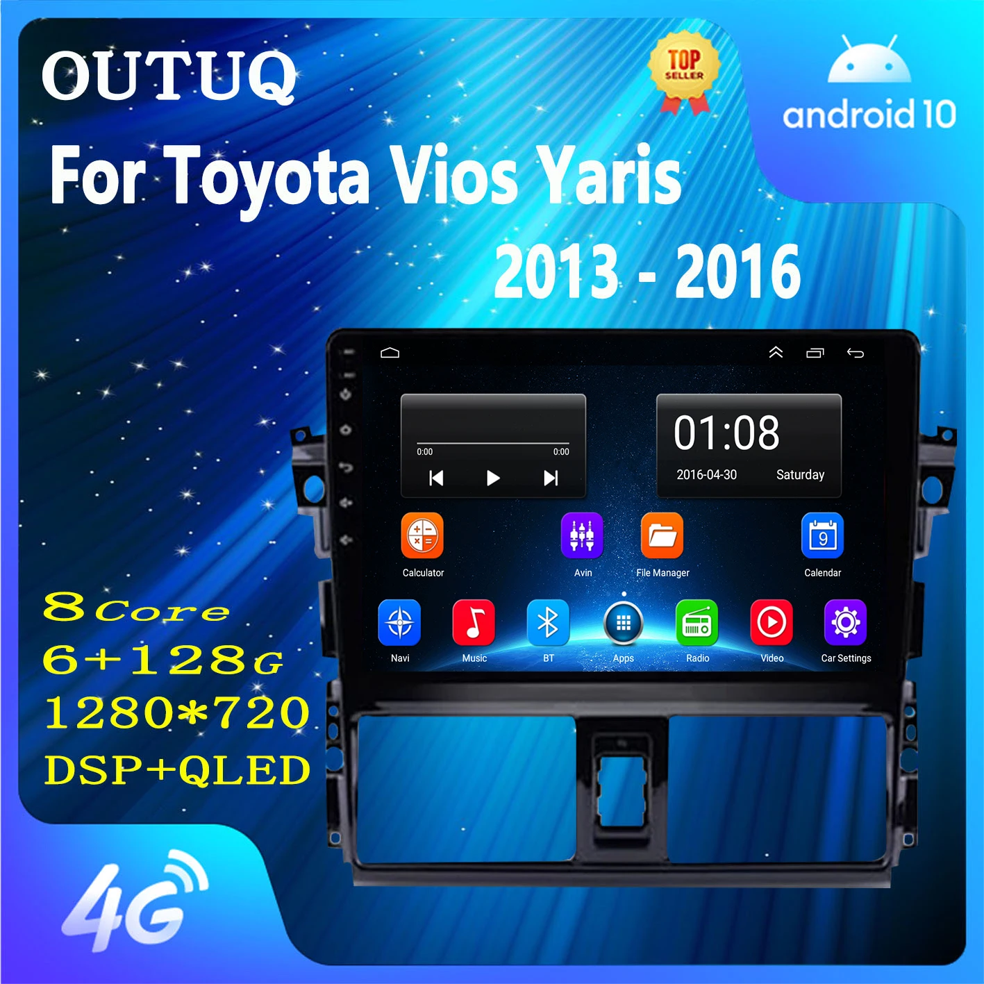Android 10 for TOYOTA VIOS YARIS 2013 2014 2015 2016 Car Radio Multimedia Video Player GPS Navigation NO DVD 2 Din
Android 10 for TOYOTA VIOS YARIS 2013 2014 2015 2016 Car Radio Multimedia Video Player GPS Navigation NO DVD 2 Din