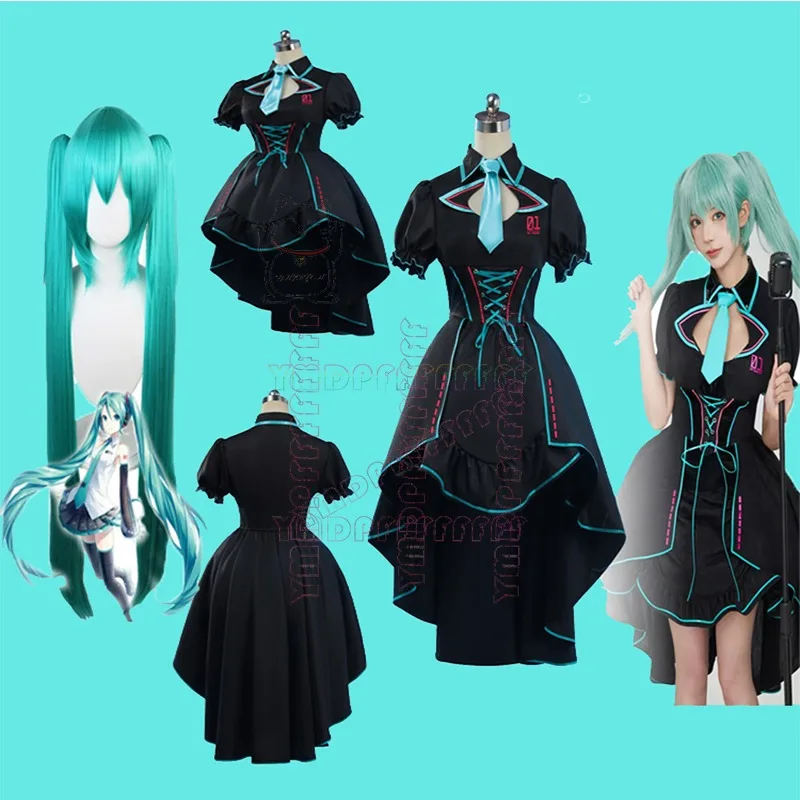 Anime Miku bondage JK dress black princess dress stage performance uniform Lolita Halloween carnival dress new
Anime Miku bondage JK dress black princess dress stage performance uniform Lolita Halloween carnival dress new