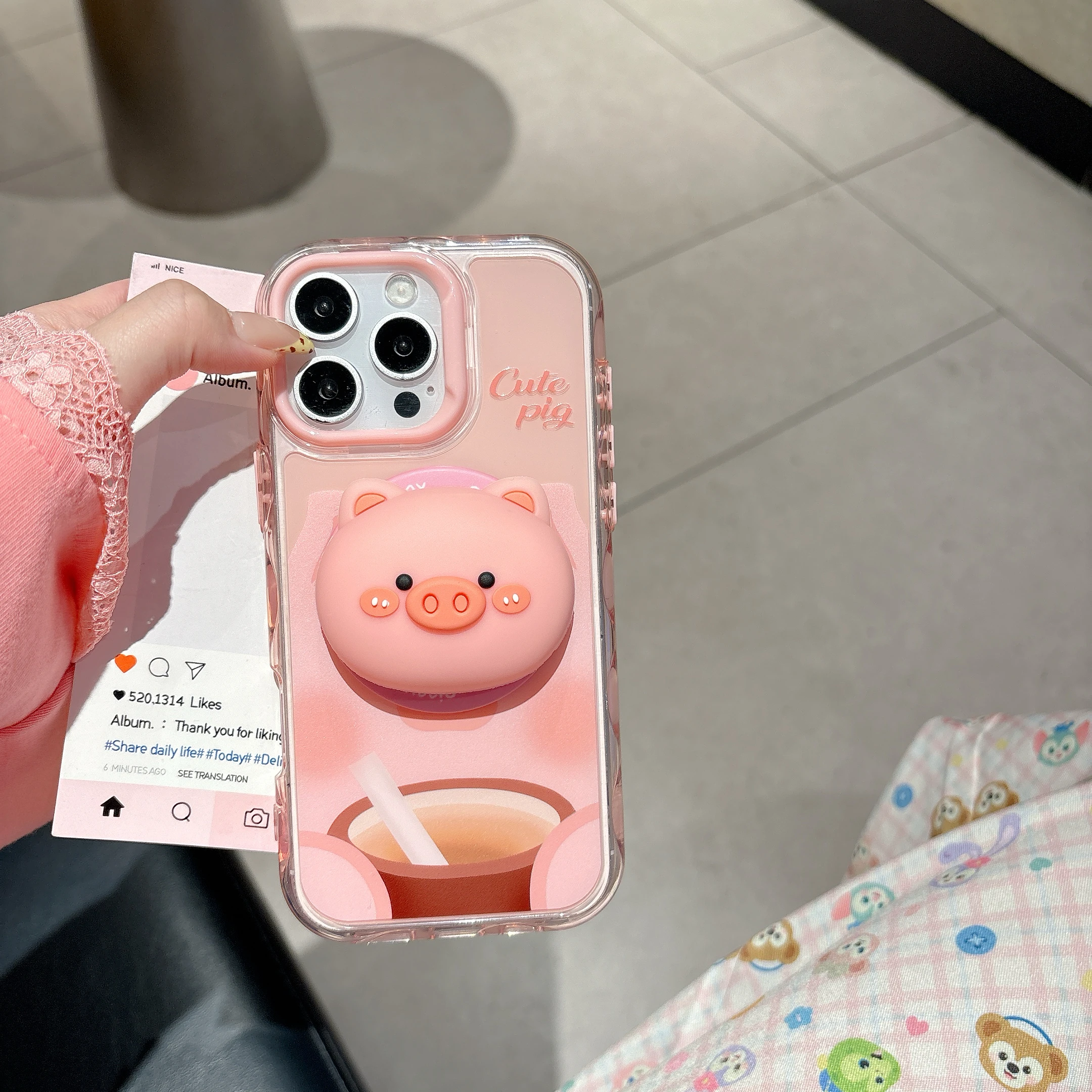 INS Style Pink Pig 3D Stereoscopic Silicone Magnetic Attraction Bracket Phone Case For iPhone 13 14 15 16 Pro Max Anti Drop Case
INS Style Pink Pig 3D Stereoscopic Silicone Magnetic Attraction Bracket Phone Case For iPhone 13 14 15 16 Pro Max Anti Drop Case