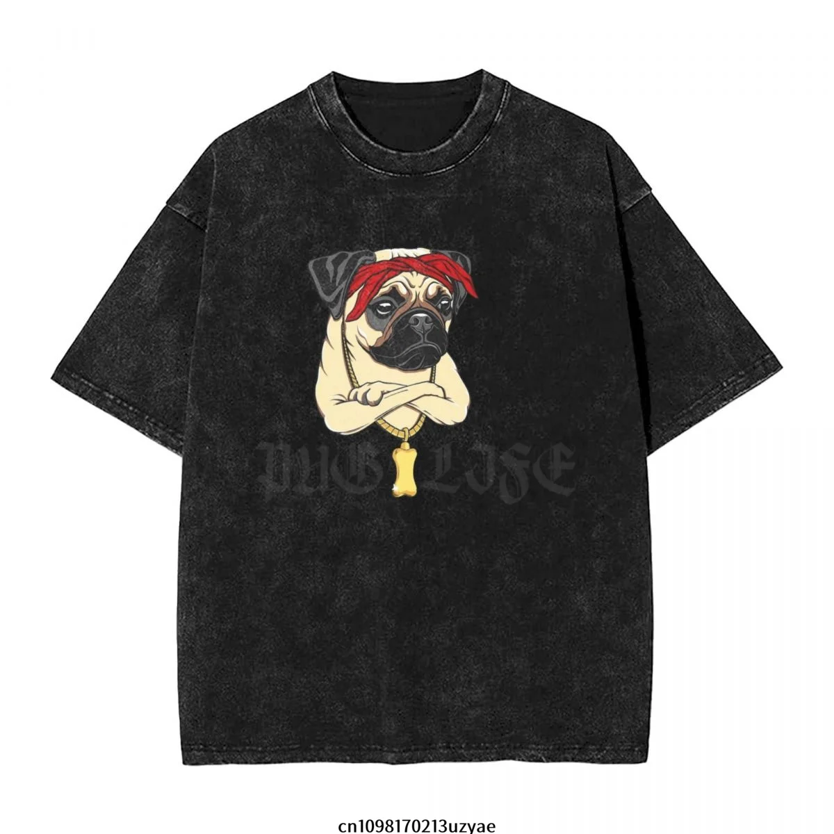 Pug Life Men's Vintage Cotton Short Sleeve T-Shirt Summer Hip Hop Tee shirt
Pug Life Men's Vintage Cotton Short Sleeve T-Shirt Summer Hip Hop Tee shirt
