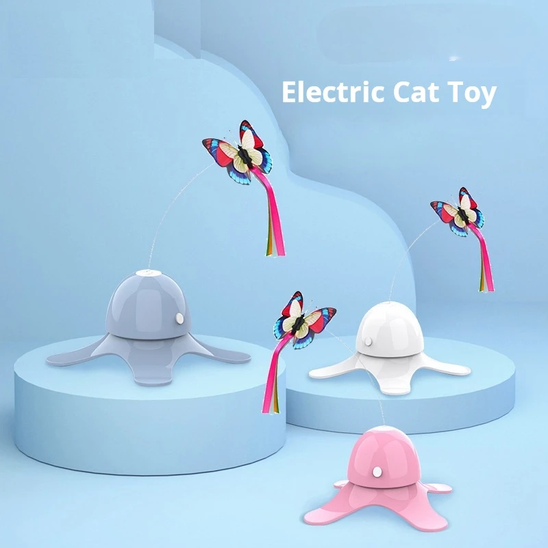 Pet Cat Toy Electric Self-healing 360 ° Rotating Cat Toy Butterfly Cat Turntable Smart Cat Teasing Stick Cat Supplies
Pet Cat Toy Electric Self-healing 360 ° Rotating Cat Toy Butterfly Cat Turntable Smart Cat Teasing Stick Cat Supplies
