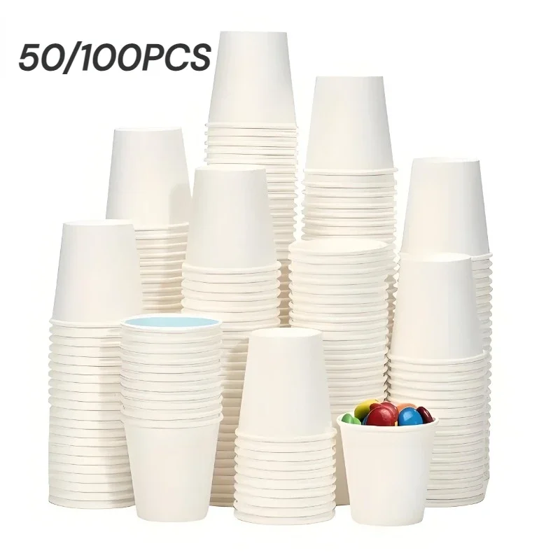 50/100PCS Disposable Small Paper Cups for Hot Cold Beverage Water Juice Coffee Candies Tea Party Picnic Office Restaurant
50/100PCS Disposable Small Paper Cups for Hot Cold Beverage Water Juice Coffee Candies Tea Party Picnic Office Restaurant