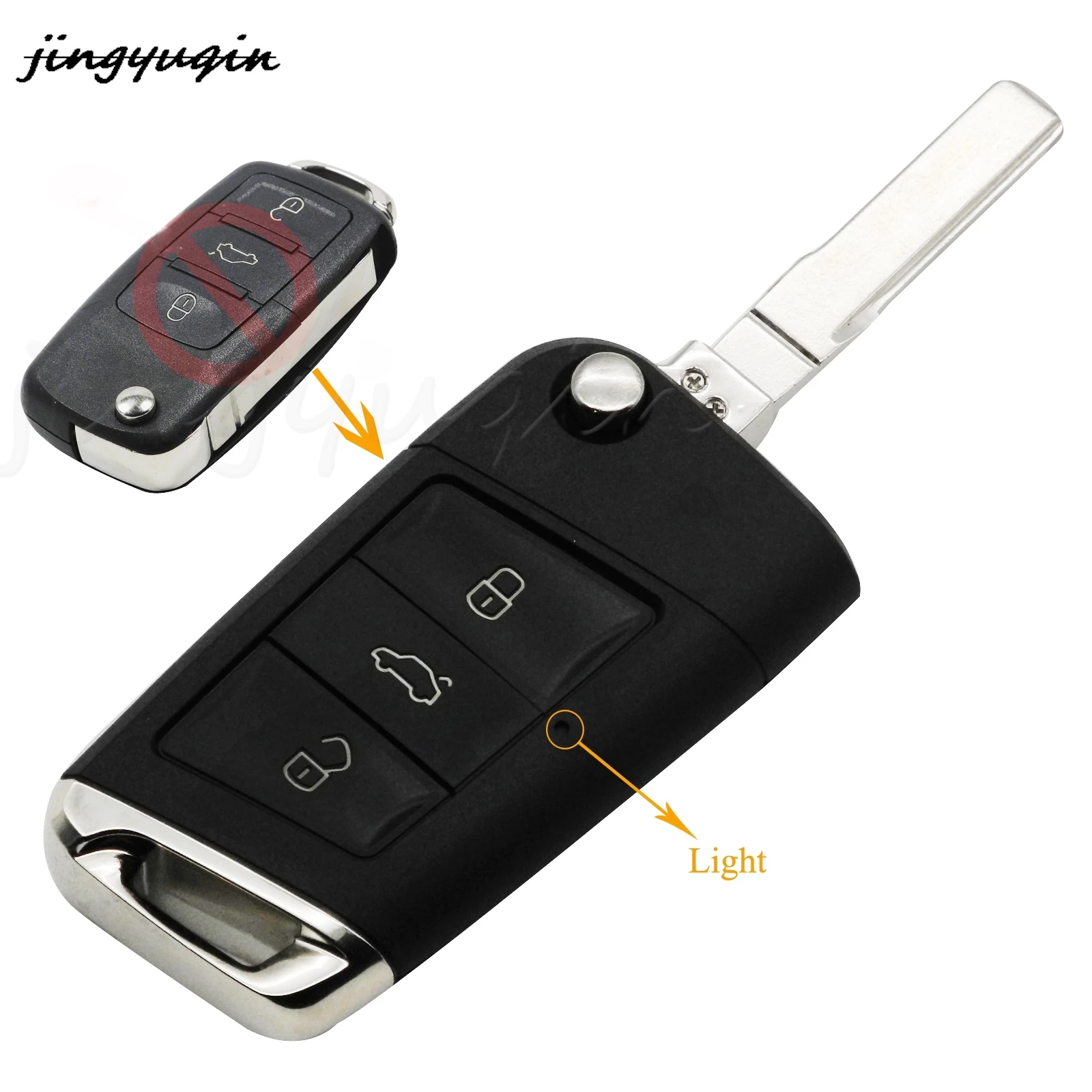 jingyuqin 10pcs 3 Buttons Replacement Modified Flip Folding Remote Car Key Shell Case For VW Golf 4 5 Passat B5 B6 Polo Touran
jingyuqin 10pcs 3 Buttons Replacement Modified Flip Folding Remote Car Key Shell Case For VW Golf 4 5 Passat B5 B6 Polo Touran