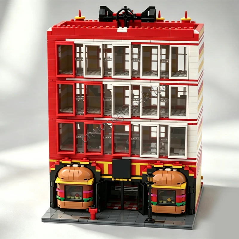 3257 PCS MOC Modern City Street View Fast Food Restaurant Building Model DIY Custom Puzzle Technology Creative Assembly Toy Gift
3257 PCS MOC Modern City Street View Fast Food Restaurant Building Model DIY Custom Puzzle Technology Creative Assembly Toy Gift