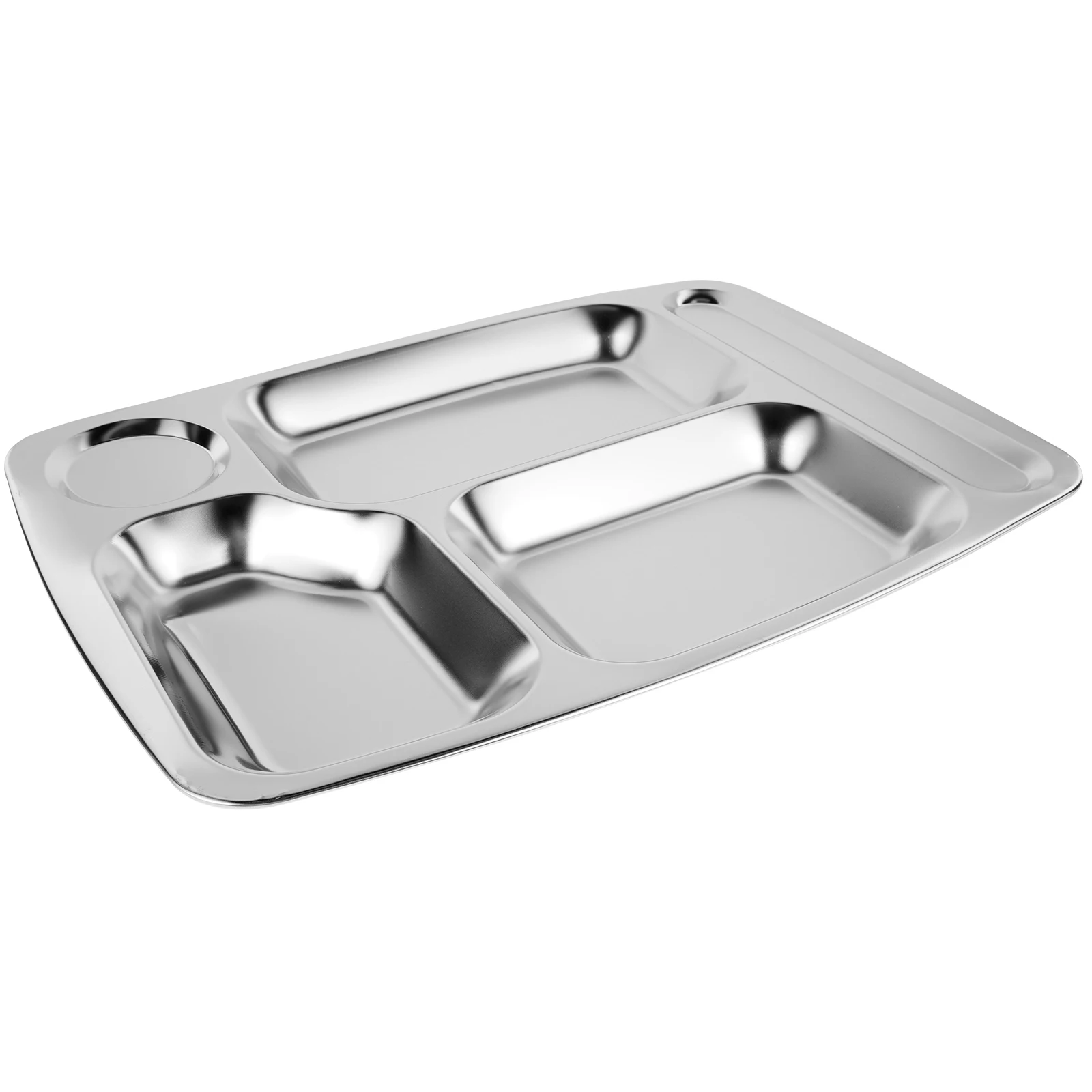 1pc Stainless Steel Plate Canteen Food Divided Tray Dining Tray Restaurant Home Supplies Kitchen Divided Food Holder Barware
1pc Stainless Steel Plate Canteen Food Divided Tray Dining Tray Restaurant Home Supplies Kitchen Divided Food Holder Barware