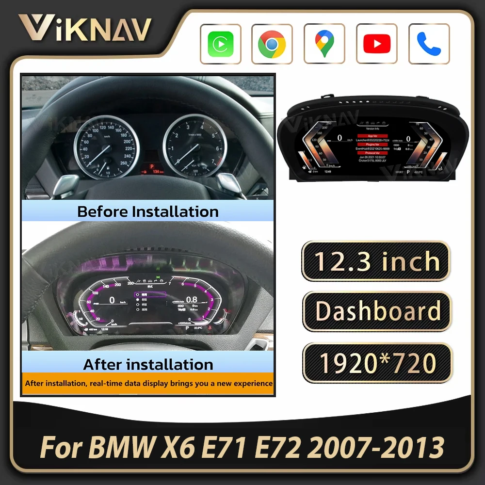 Новейший Linux для BMW X6 E71 E72 2007-2013, автомобильный цифровой кластерный прибор, умный спидометр автомобиля, приборная панель, виртуальный дисплей
Новейший Linux для BMW X6 E71 E72 2007-2013, автомобильный цифровой кластерный прибор, умный спидометр автомобиля, приборная панель, виртуальный дисплей