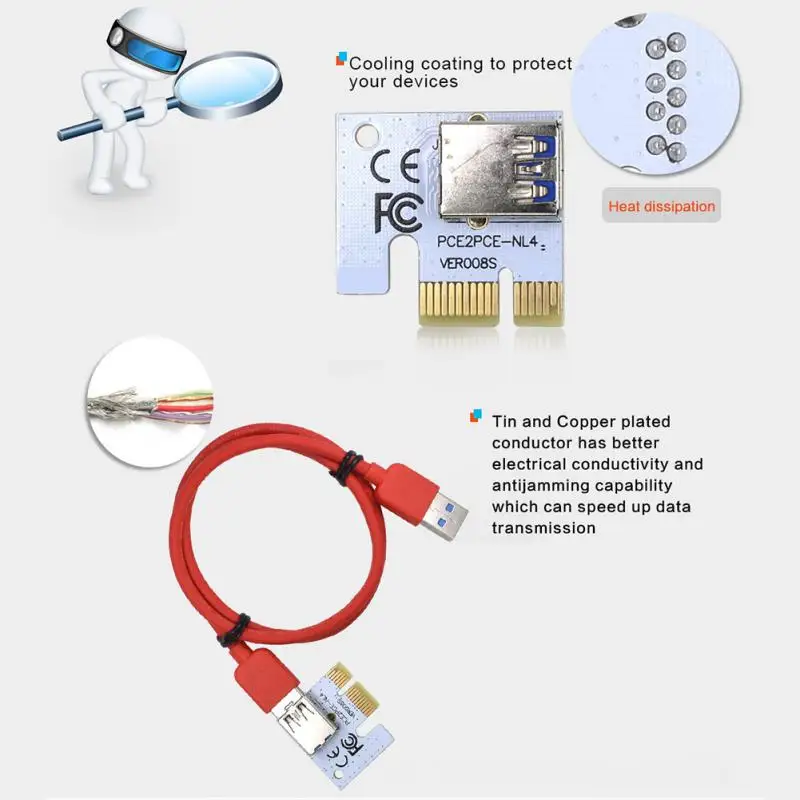 Плата расширения Pci-e, 60 см, 4 контакта, 6 контактов, Pci Express, 1x до 16x Sata
Плата расширения Pci-e, 60 см, 4 контакта, 6 контактов, Pci Express, 1x до 16x Sata