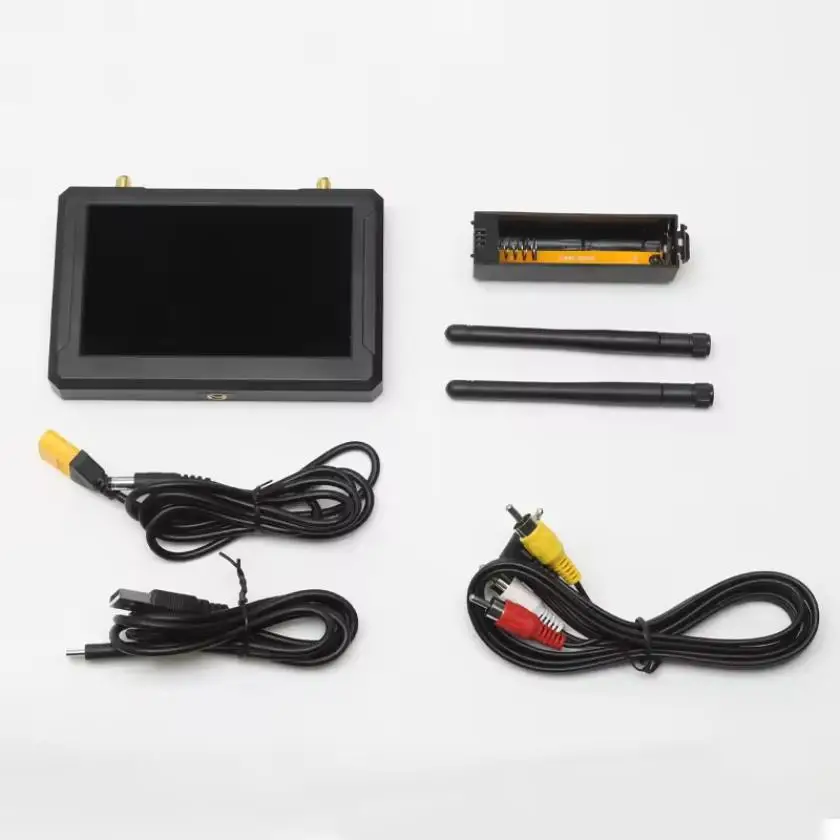 FPV Monitor 5.8G 40CH Build-in High Sensitivity Receiver DVR w/ Battery Portable Monitor for FPV Drone Quadcopter RC Cars
FPV Monitor 5.8G 40CH Build-in High Sensitivity Receiver DVR w/ Battery Portable Monitor for FPV Drone Quadcopter RC Cars