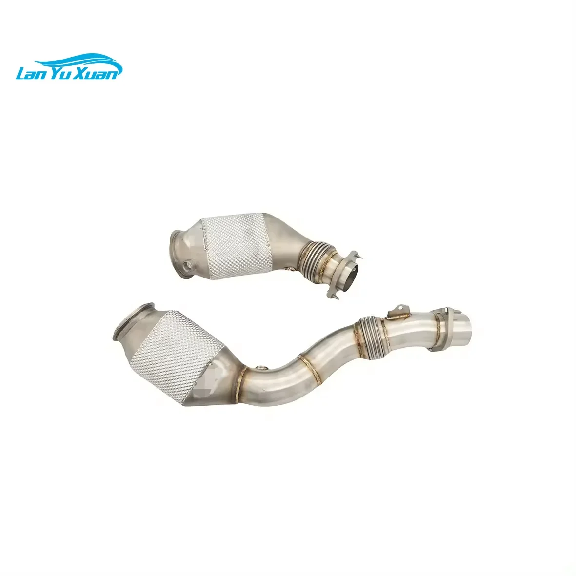 High Flow Catless Downpipe Header Manifold Front Exhaust Pipes for F82 M4 F80 M3 S55 3.0L With Heat Shield
High Flow Catless Downpipe Header Manifold Front Exhaust Pipes for F82 M4 F80 M3 S55 3.0L With Heat Shield