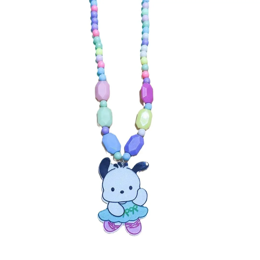Miniso 2024 New Cartoon Sanrio Color Beaded Necklace Sweet and Cute Girl Heart Children's Collarbone Chain Necklace
Miniso 2024 New Cartoon Sanrio Color Beaded Necklace Sweet and Cute Girl Heart Children's Collarbone Chain Necklace