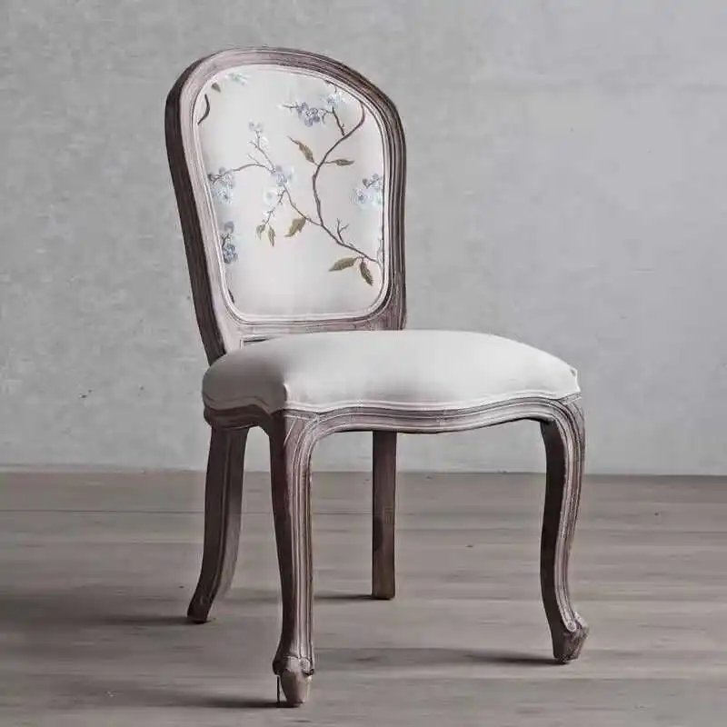 French dining chair antique European solid wood rental house living room back chair leisure armchair hotel designer
French dining chair antique European solid wood rental house living room back chair leisure armchair hotel designer