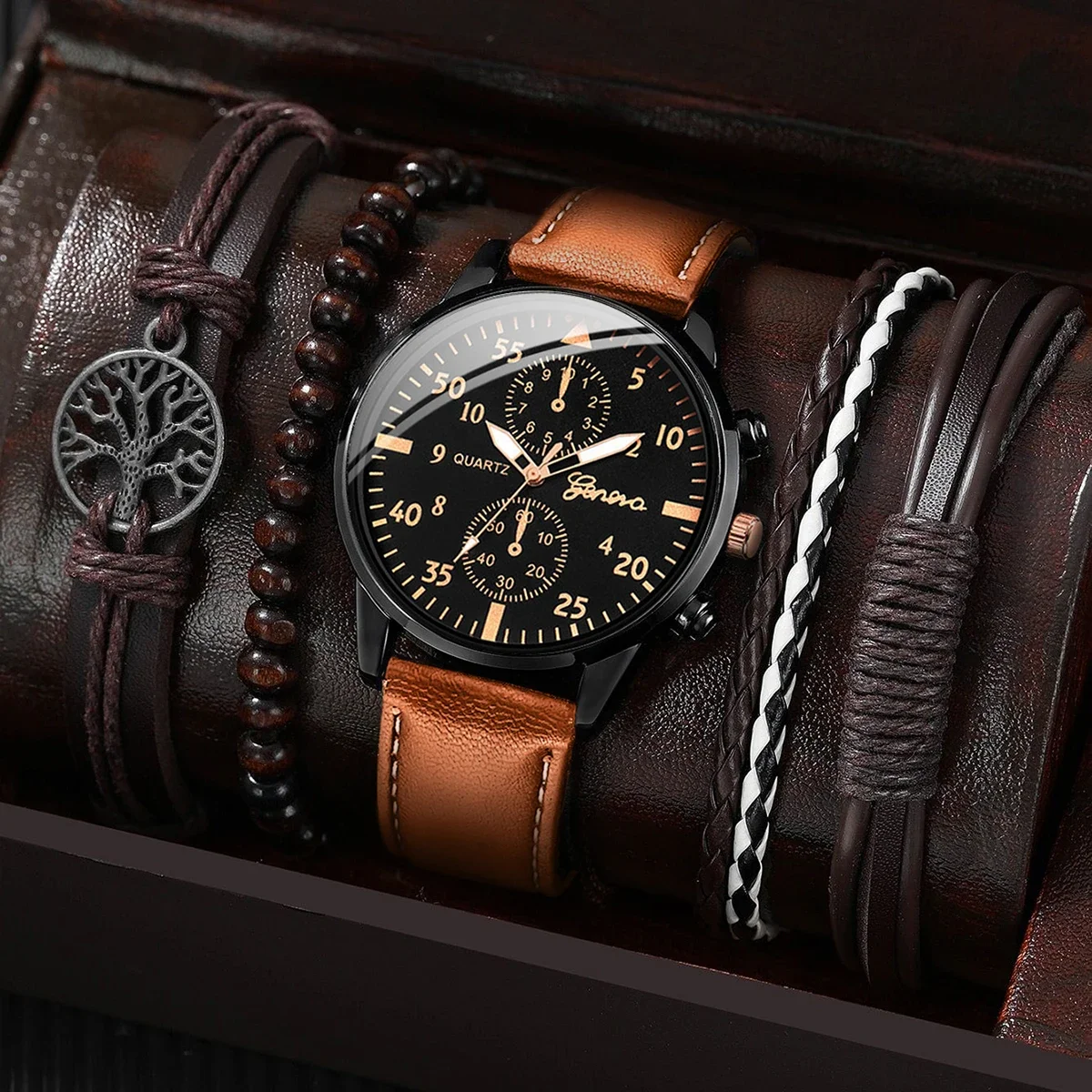 20262026 Men's leather strap watch, high-end Hong Kong style fashion watch, business binocular watch
20262026 Men's leather strap watch, high-end Hong Kong style fashion watch, business binocular watch