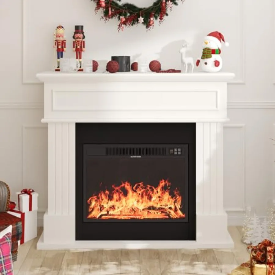 43" Electric Fireplace with Mantel, Freestanding Electric Fireplace Heater TV Stand with 23" Insert, Remote Control, Ajustable
43" Electric Fireplace with Mantel, Freestanding Electric Fireplace Heater TV Stand with 23" Insert, Remote Control, Ajustable