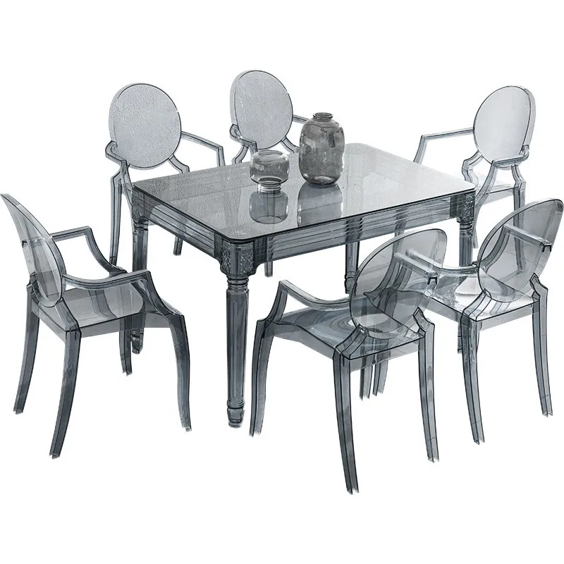 Internet celebrity transparent dining chair single chair, table designer creative simple restaurant acrylic back
Internet celebrity transparent dining chair single chair, table designer creative simple restaurant acrylic back