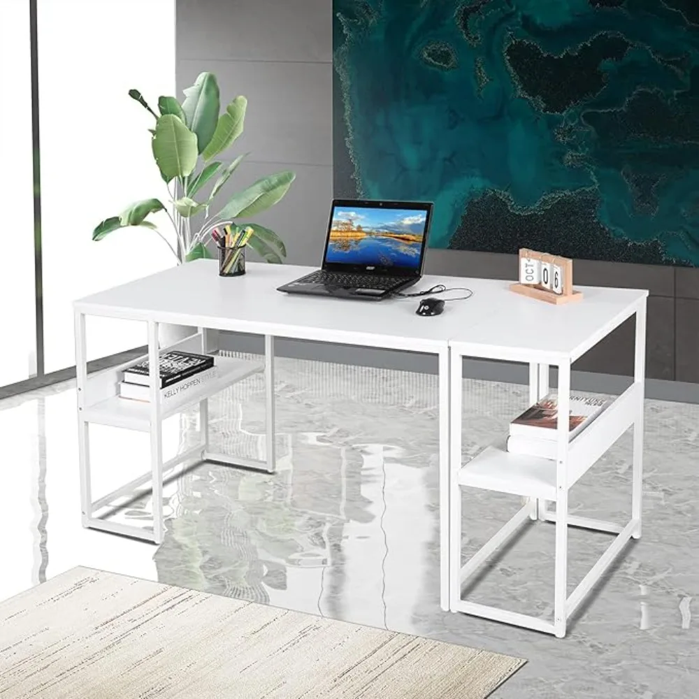 Muti-Function 3 Combination Computer Desk. L Shaped Computer Desk with Shelves, Study Desk with Reversible Storage Shelves for Home Office
Muti-Function 3 Combination Computer Desk. L Shaped Computer Desk with Shelves, Study Desk with Reversible Storage Shelves for Home Office