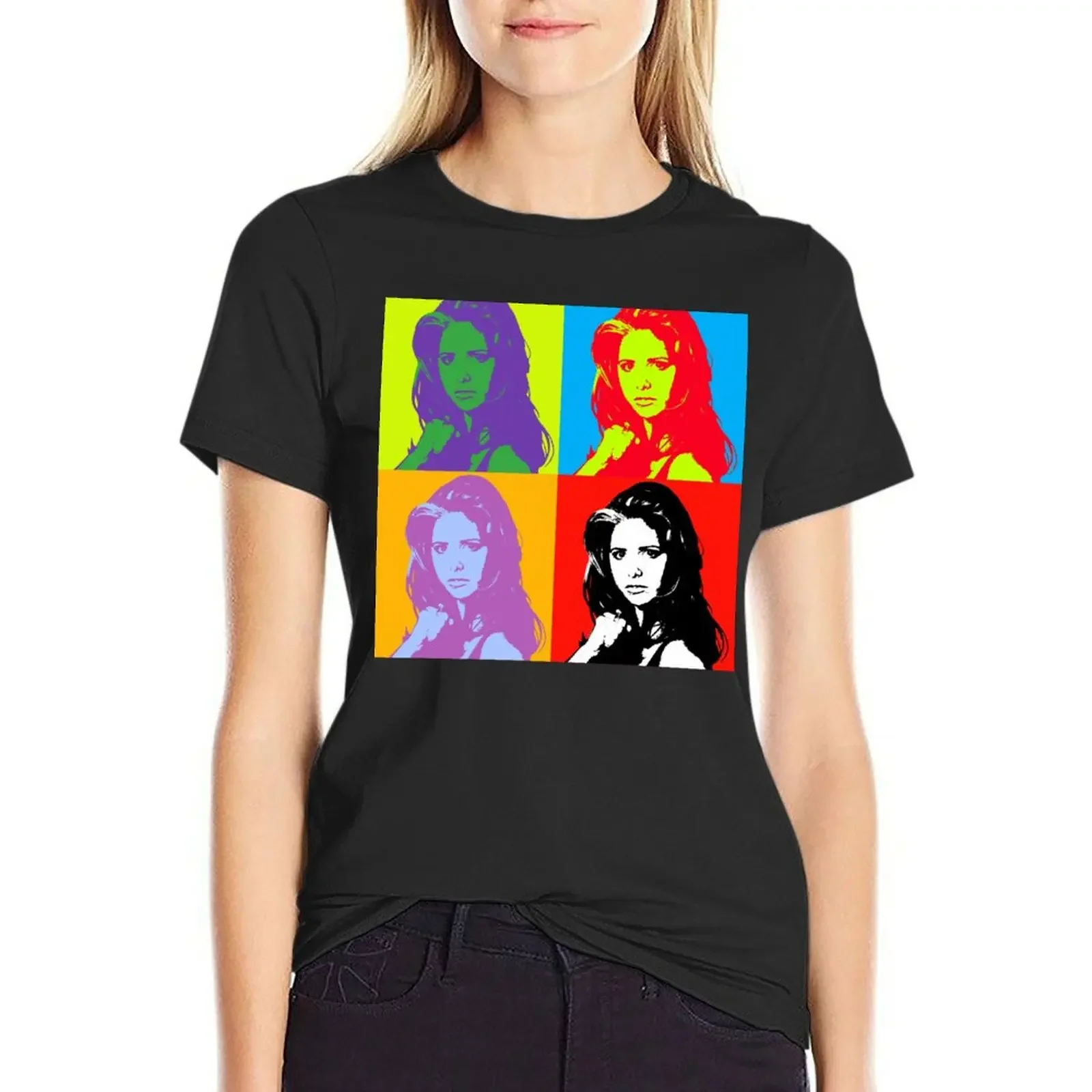 Pop Buffy Summers T-Shirt graphics shirts graphic tees funny korean fashion white t shirts for Women
Pop Buffy Summers T-Shirt graphics shirts graphic tees funny korean fashion white t shirts for Women