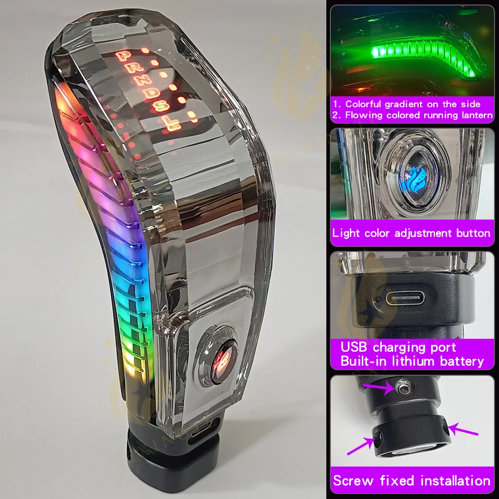For Honda Accord Crider XR-V Civic Crystal LEDgear shift knob RGB colorful flowing light car shifter lever knob car modification
For Honda Accord Crider XR-V Civic Crystal LEDgear shift knob RGB colorful flowing light car shifter lever knob car modification