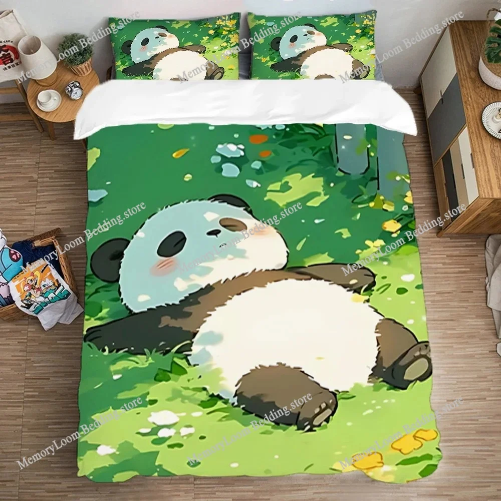 Quilt Cover Set Art Bedding Set Double Size Duvet Covers Queen Bed Comforter Sets Fashion Pillowcase Panda Cute Kawaii Linen
Quilt Cover Set Art Bedding Set Double Size Duvet Covers Queen Bed Comforter Sets Fashion Pillowcase Panda Cute Kawaii Linen